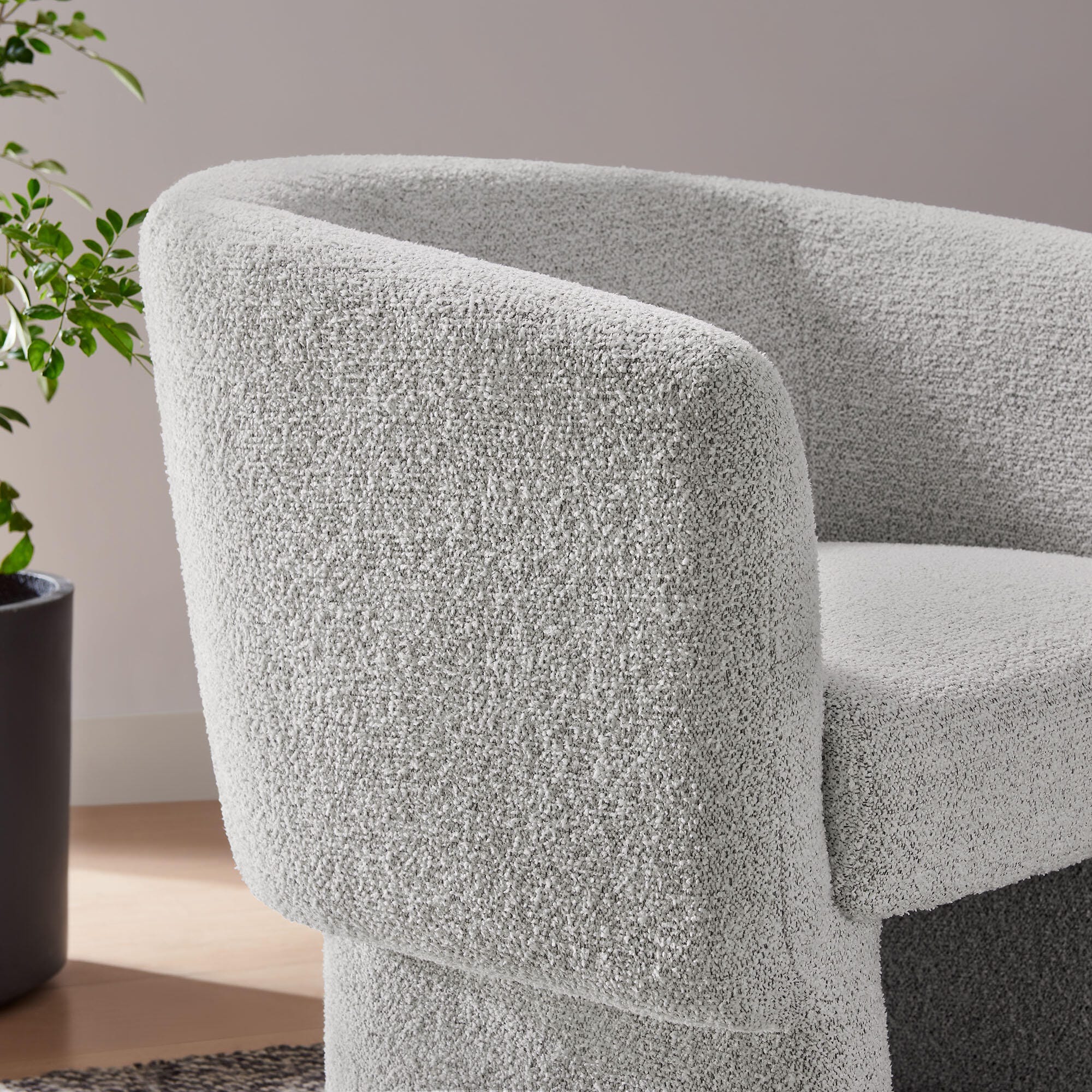Modway Muse Accent Chair, Newsprint, large