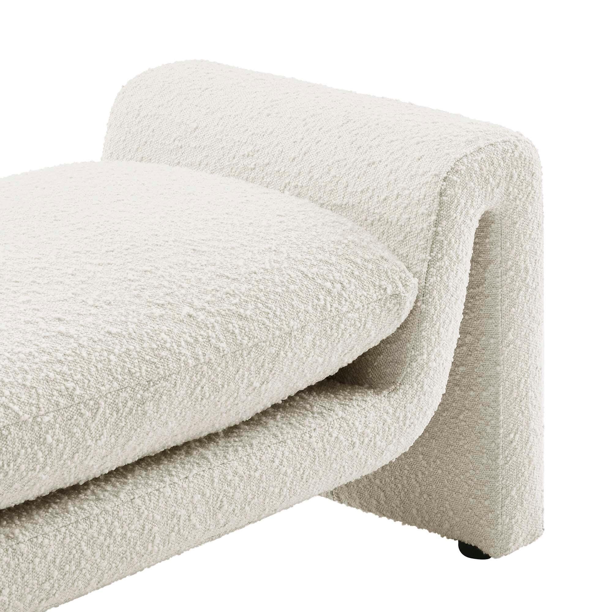 Modway Waverly Bench, White, large