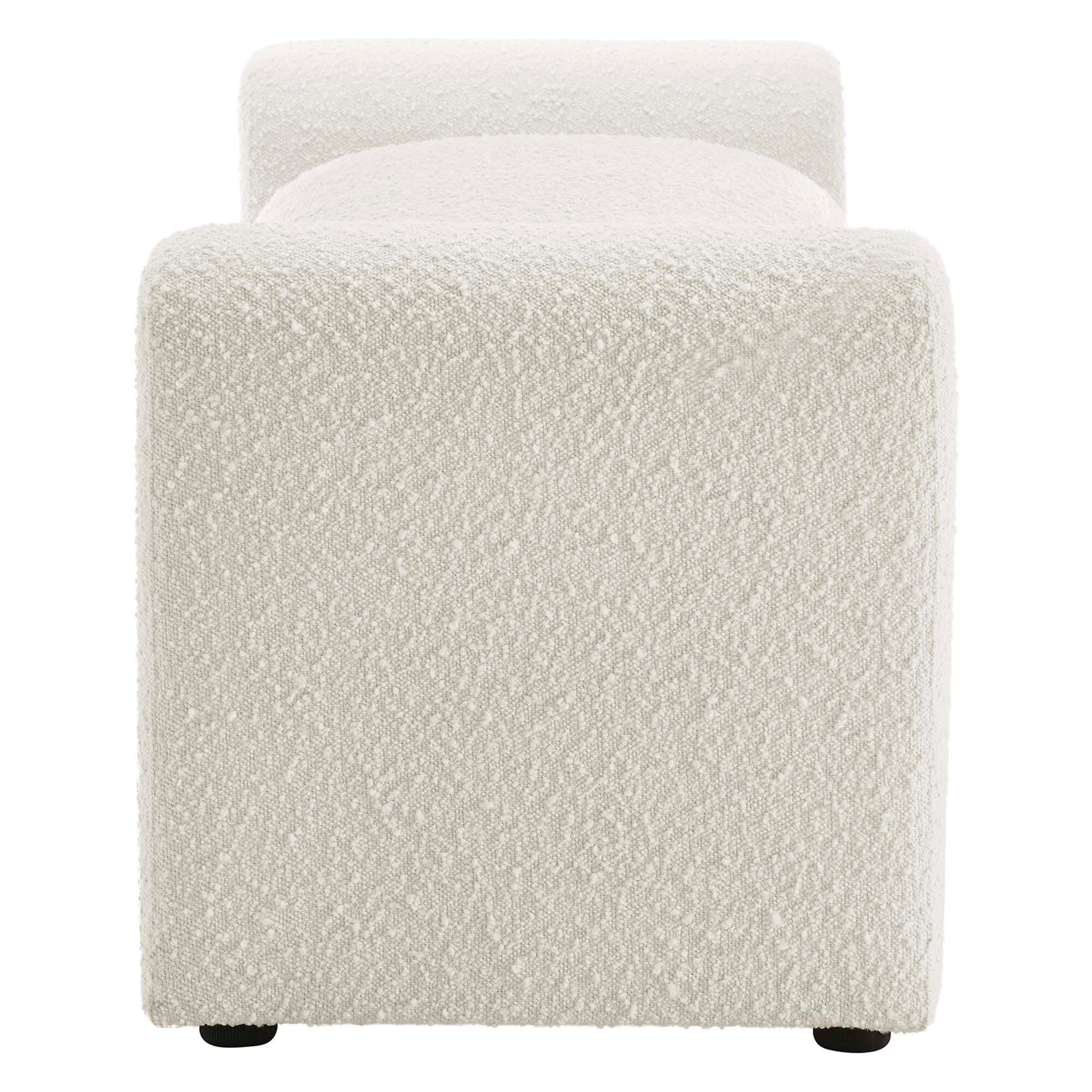 Modway Waverly Bench, White, large