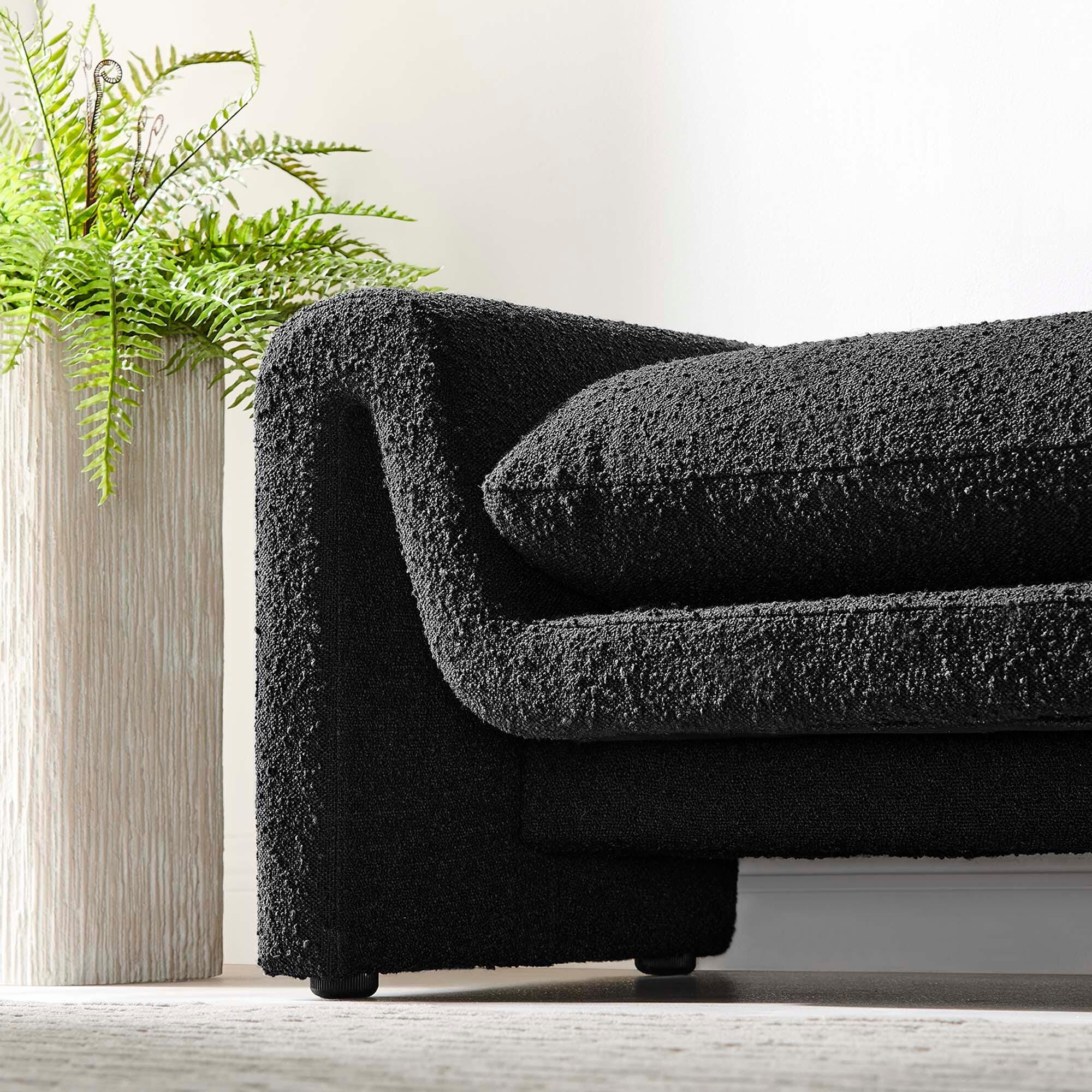 Modway Waverly Bench, Black, large