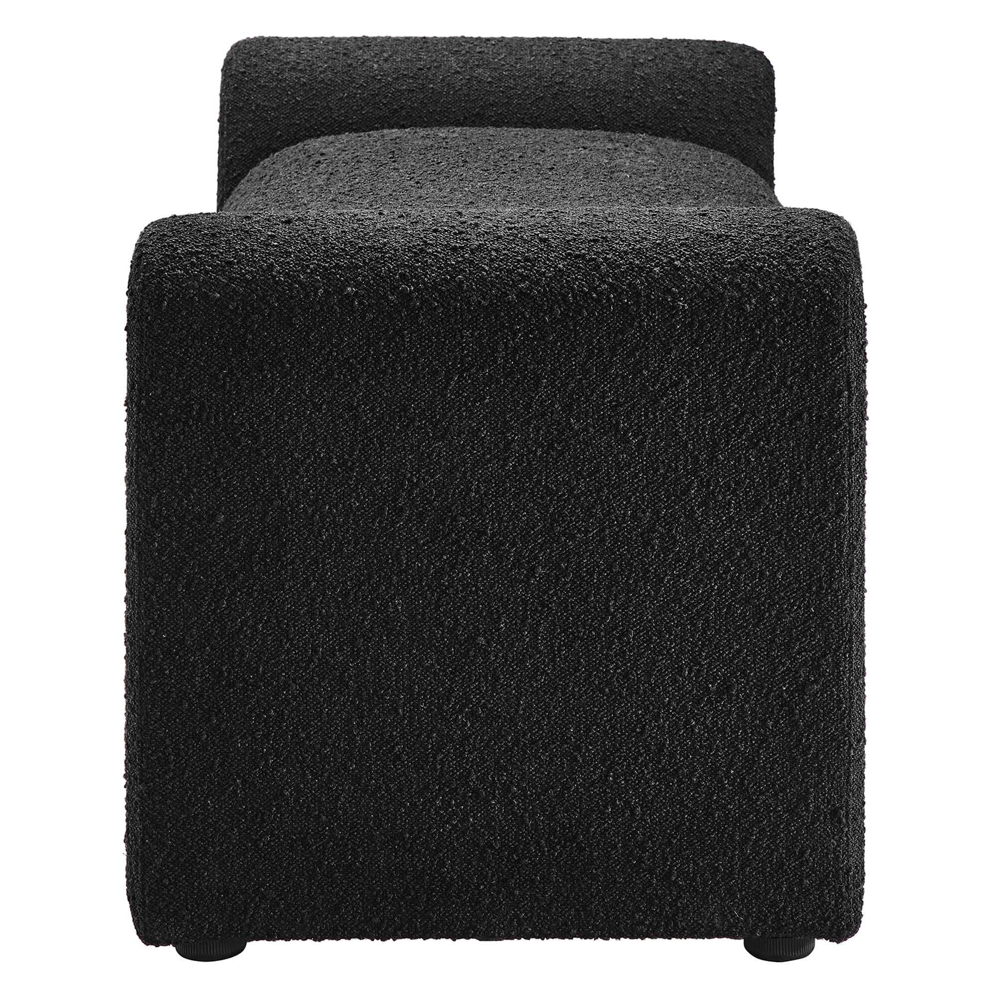 Modway Waverly Bench, Black, large