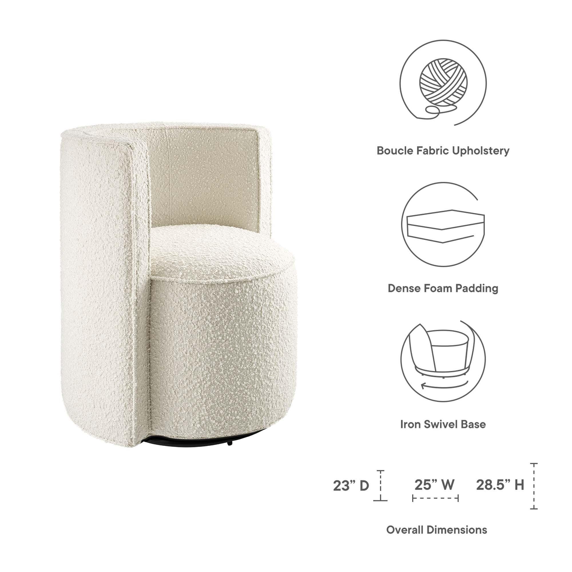 Modway Della Swivel Accent Chair, , large