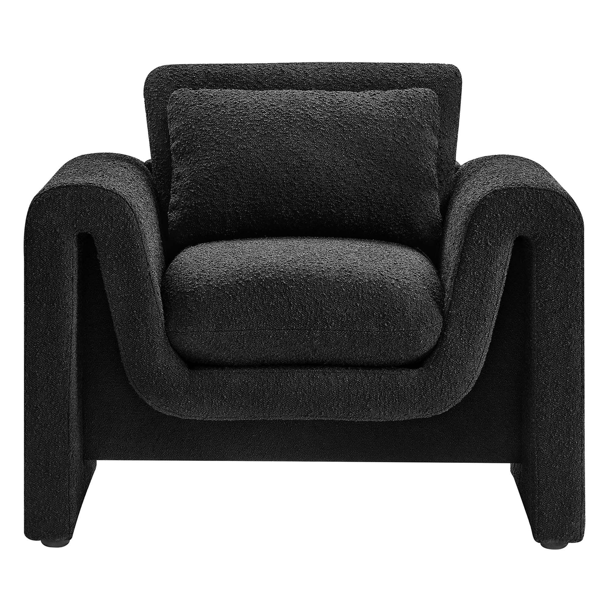 Modway Waverly Accent Chair, Black, large