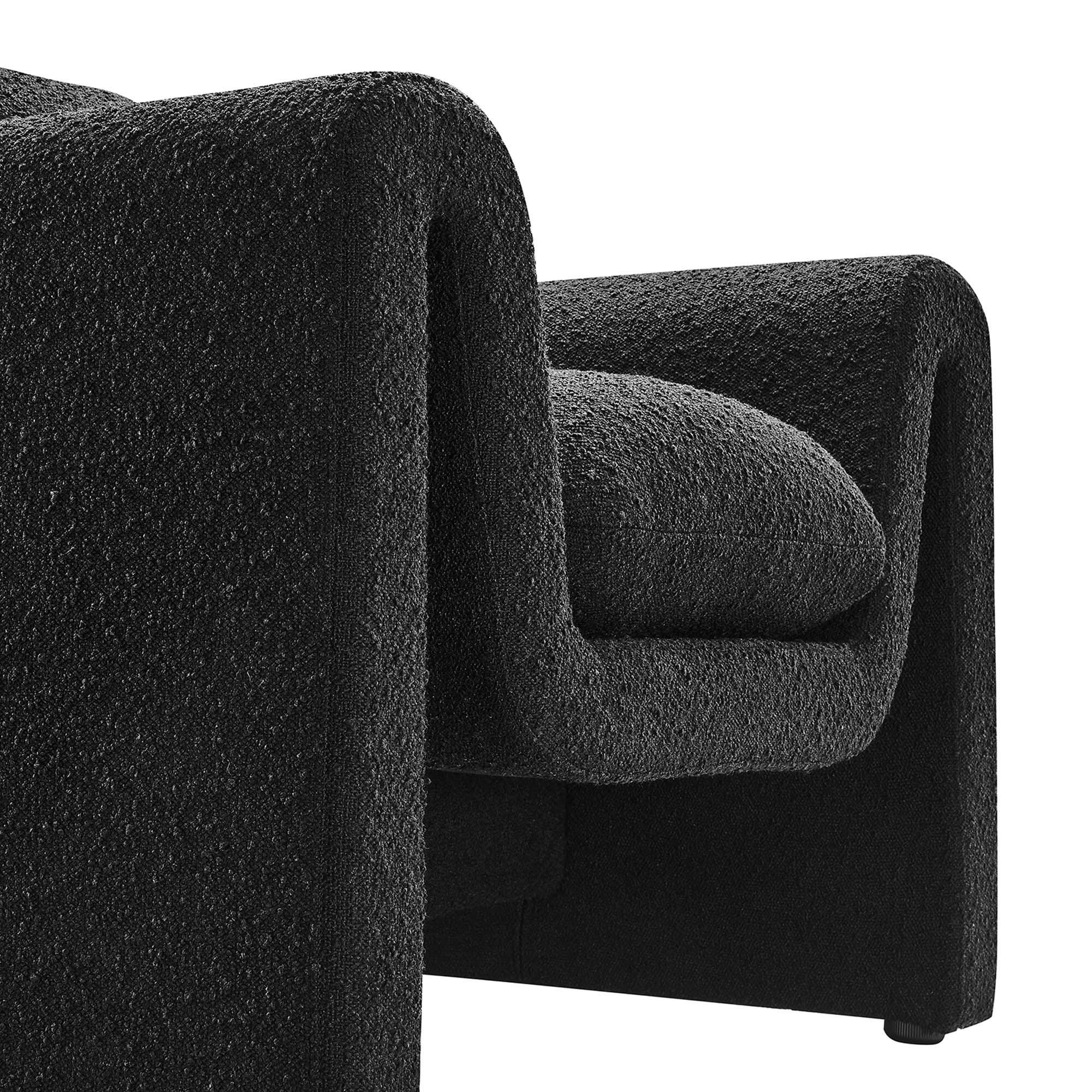 Modway Waverly Accent Chair, Black, large