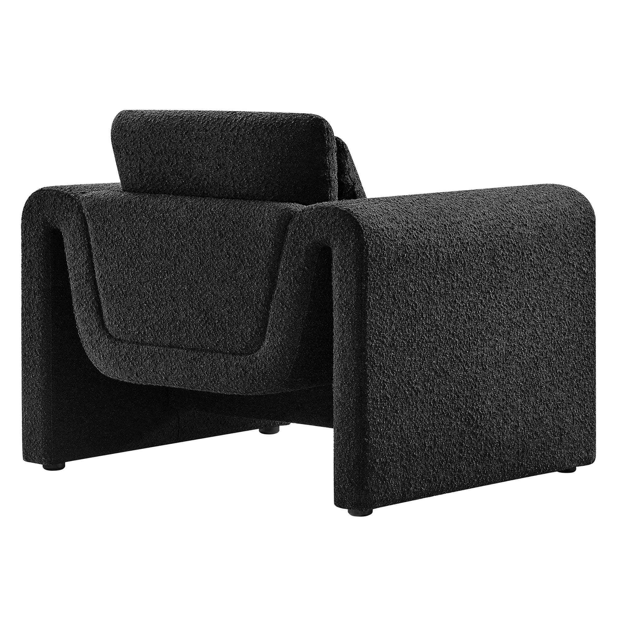 Modway Waverly Accent Chair, Black, large