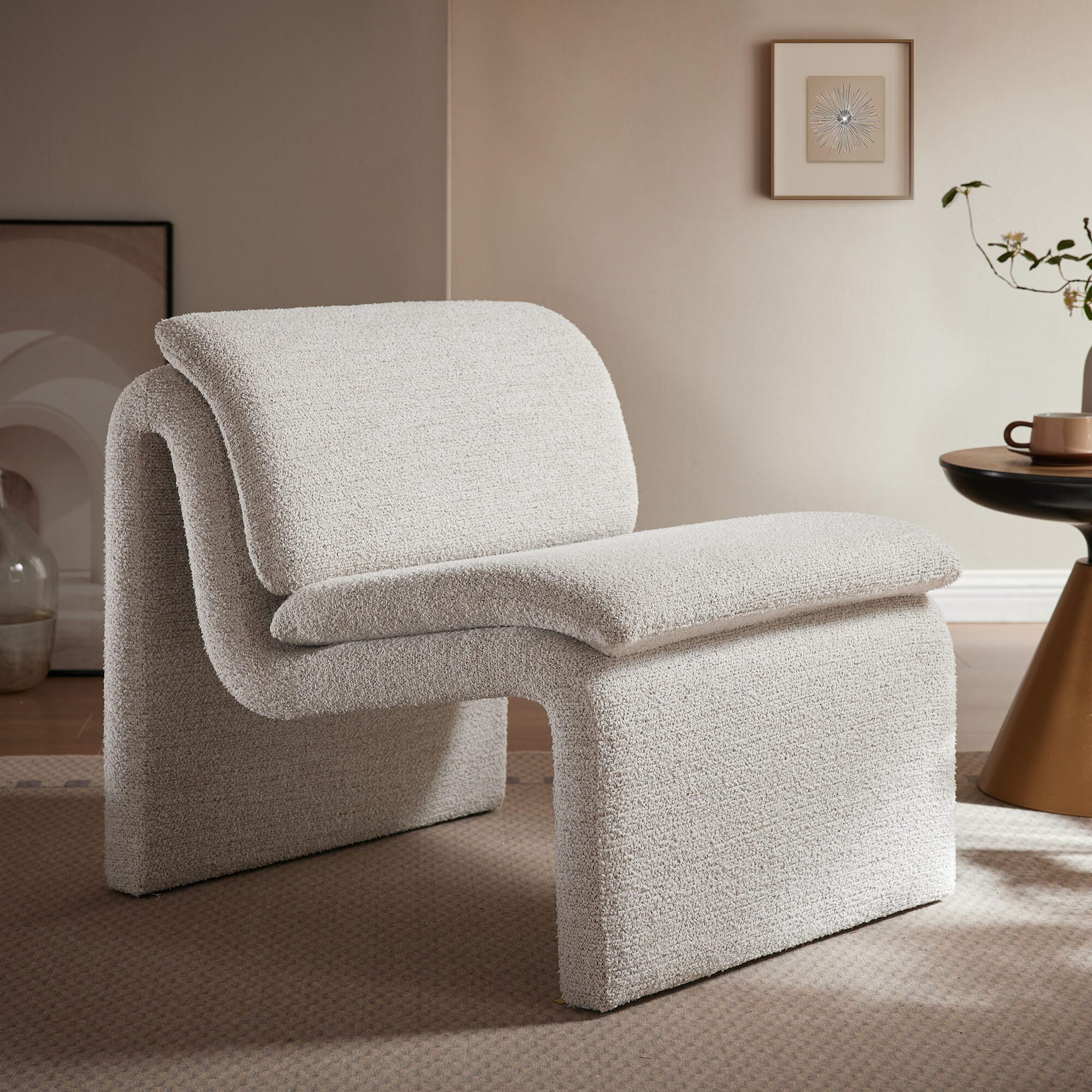 Modway Lume Accent Chair, Parchment, rollover