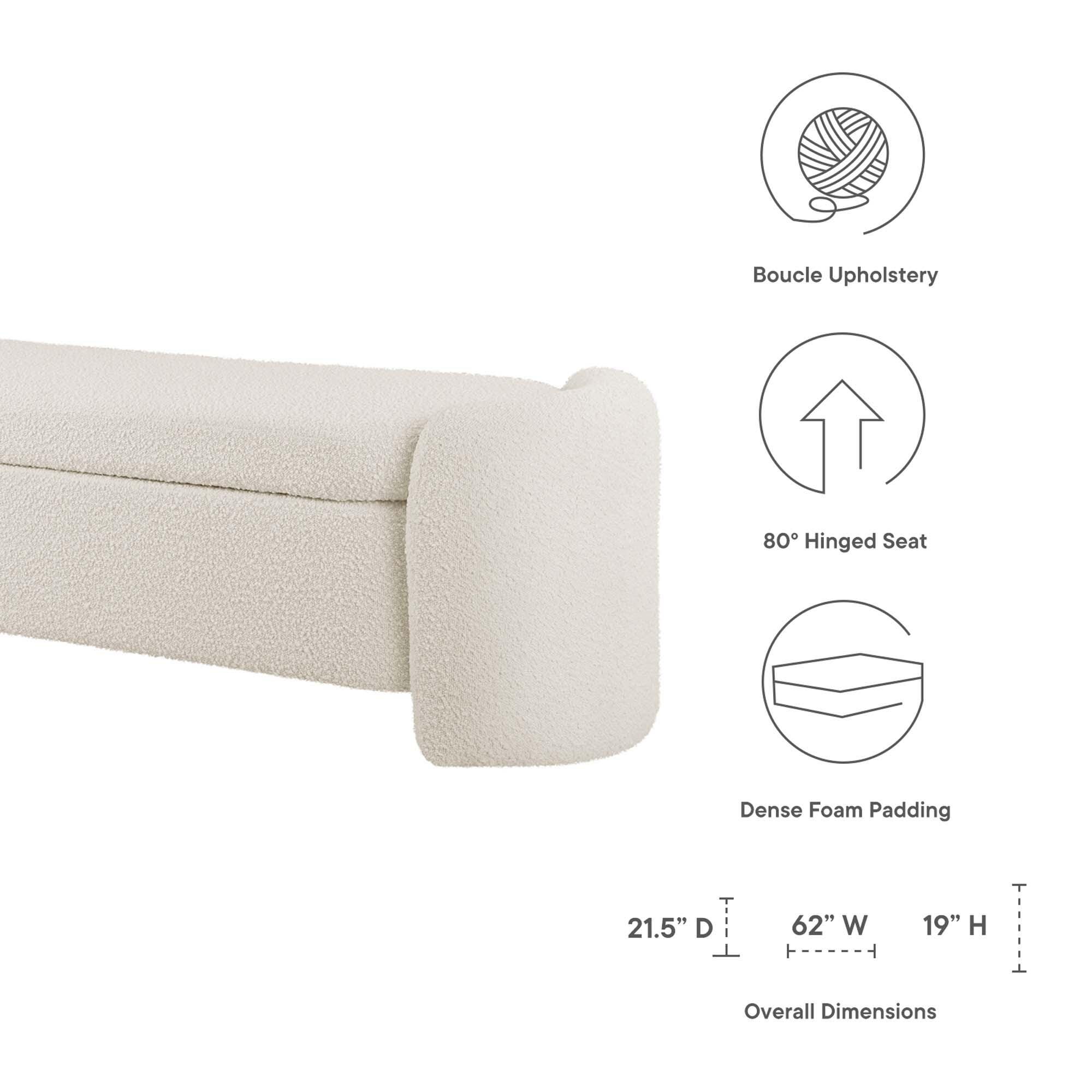Modway Nebula Storage Bench, , large