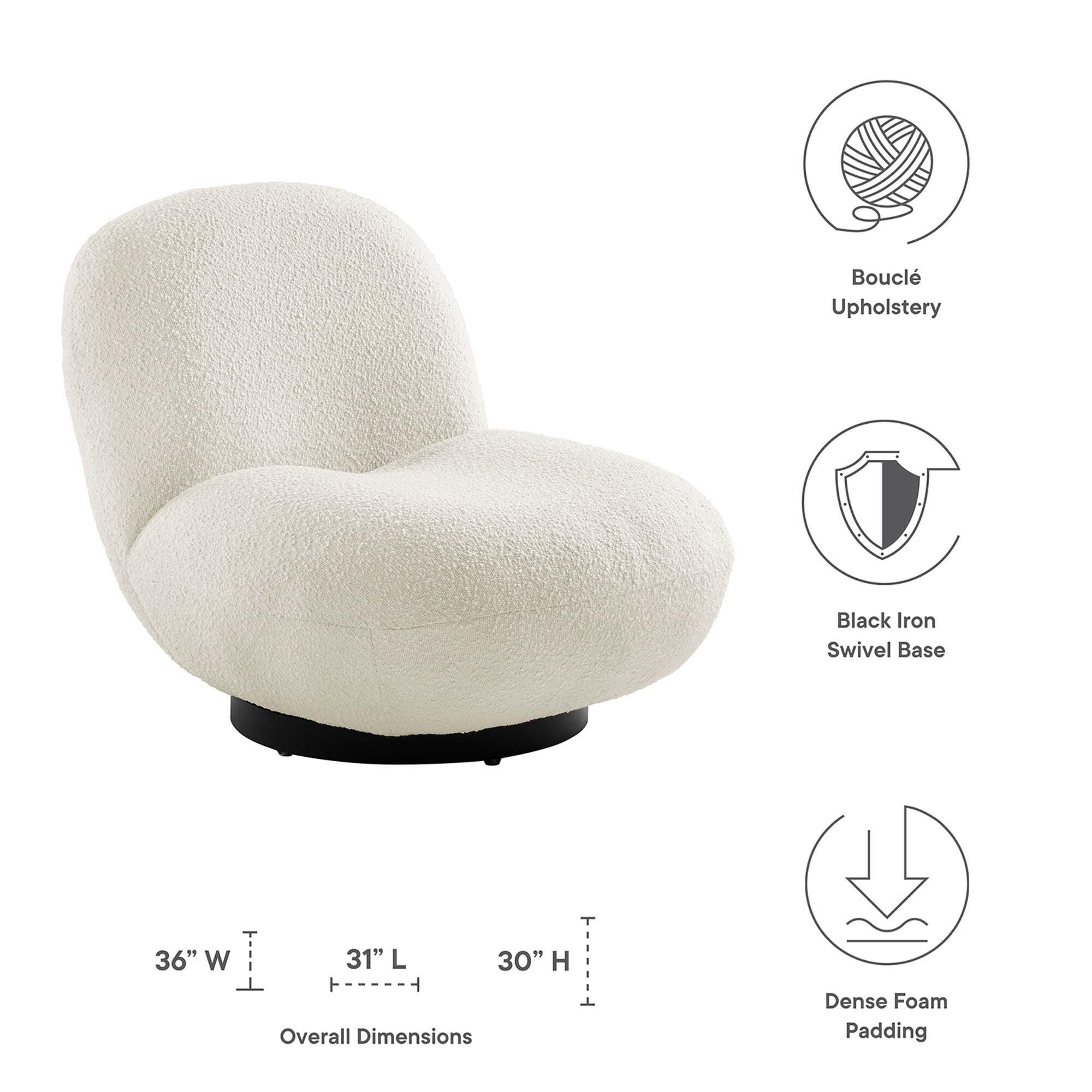 Modway Kindred Swivel Accent Chair, , large