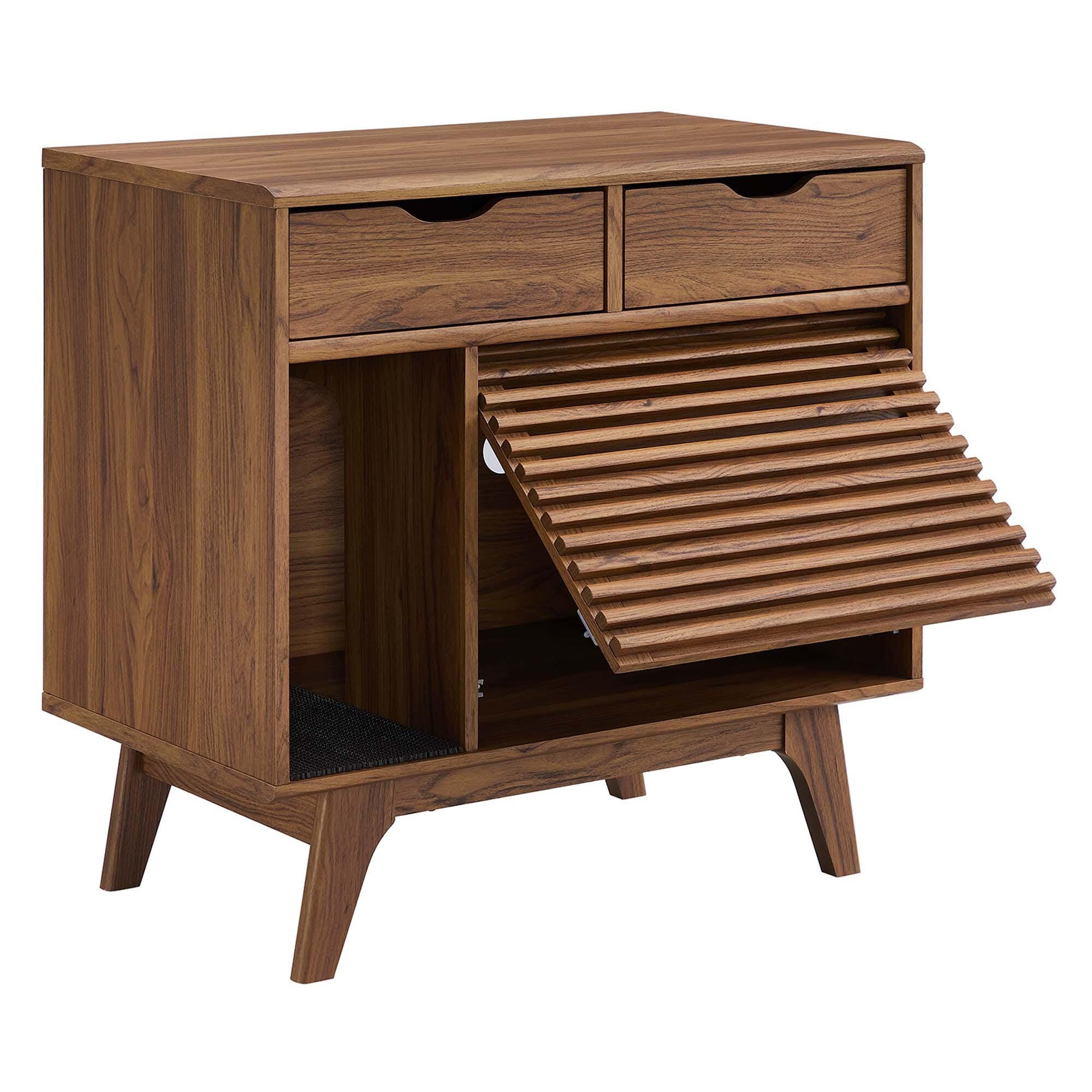 Modway Render 31" Accent Cabinet, Walnut, large
