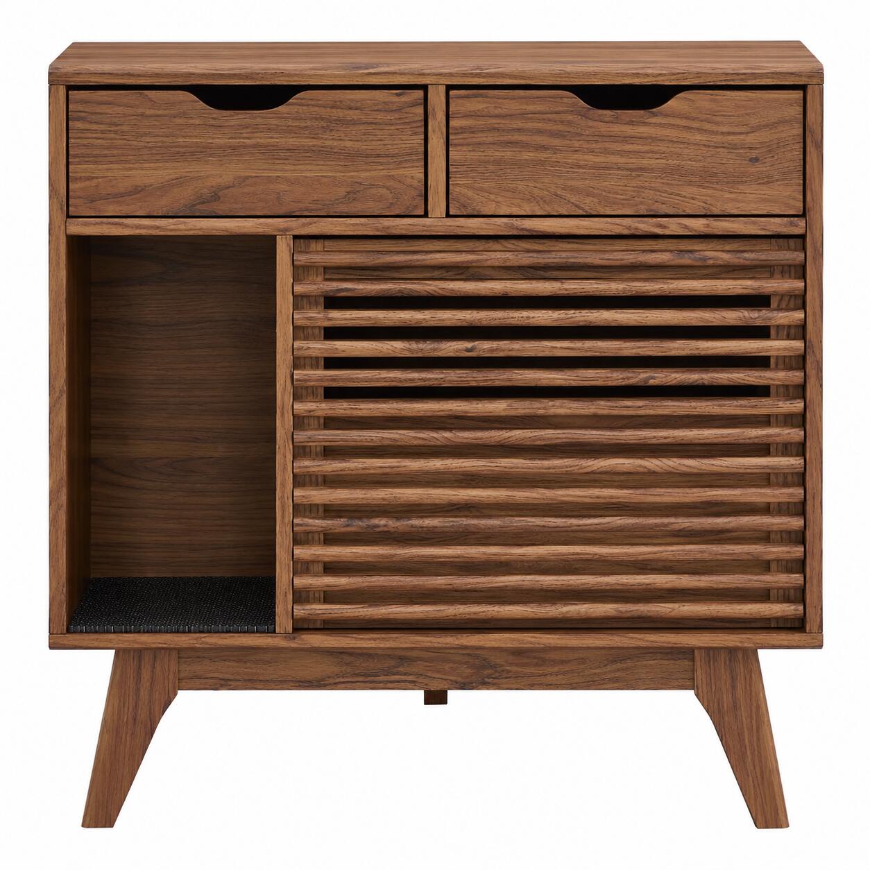 Modway Render 31" Accent Cabinet, Walnut, large