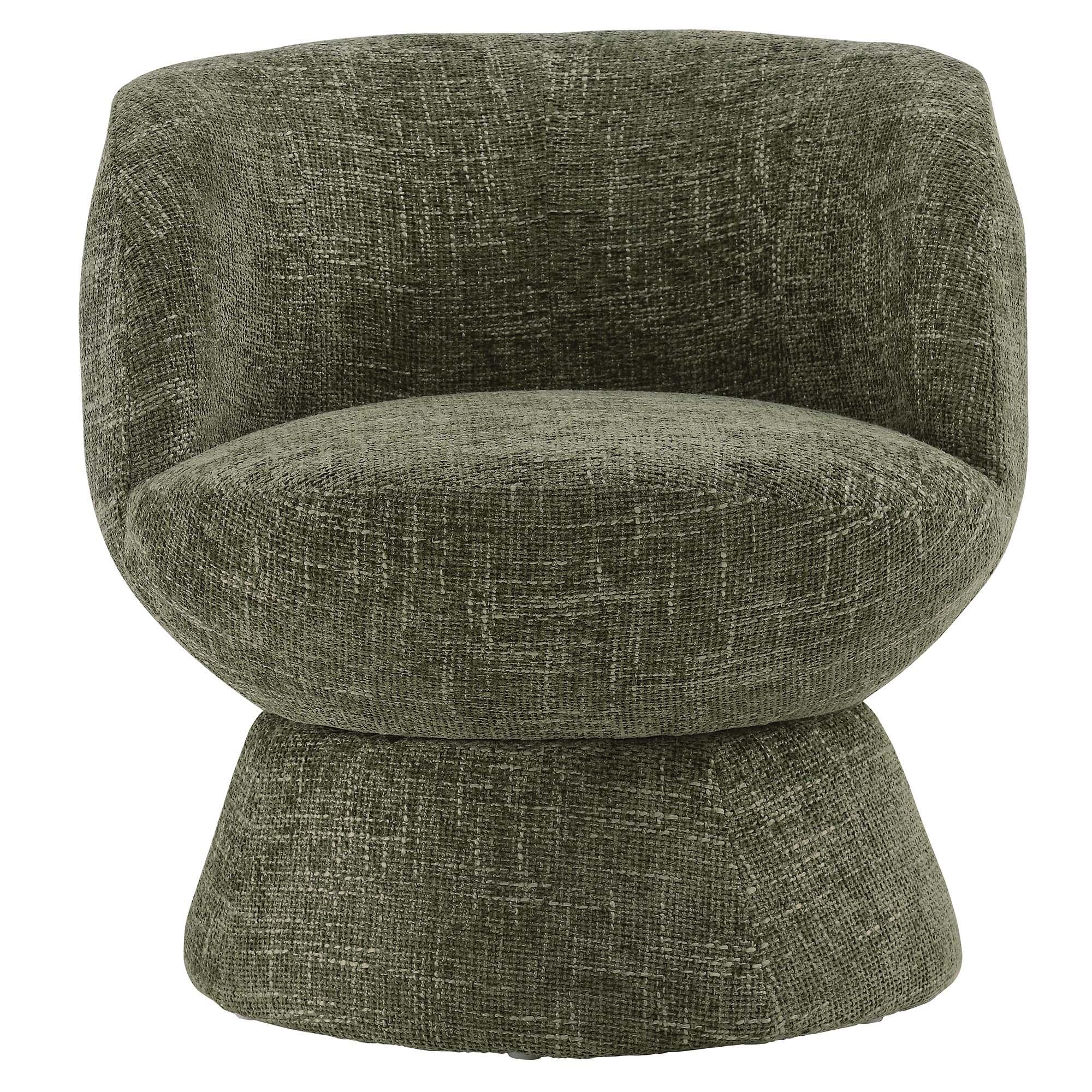 Modway Vesta Swivel Accent Chair, Basil, large