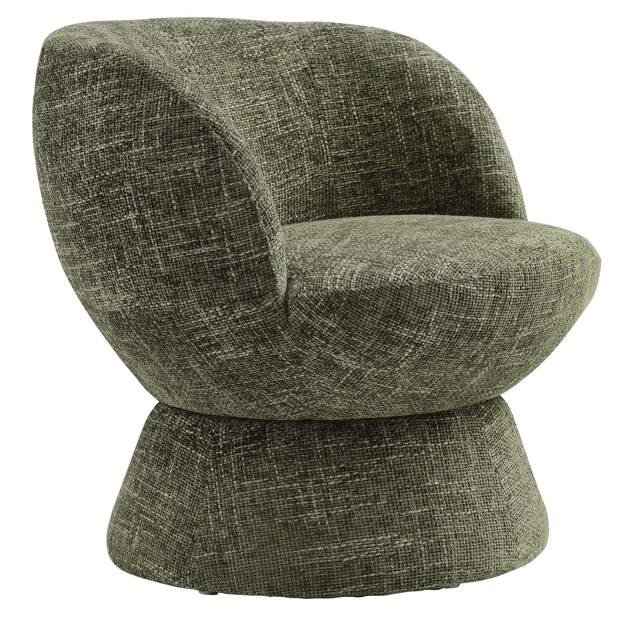 Modway Vesta Swivel Accent Chair, Basil, large