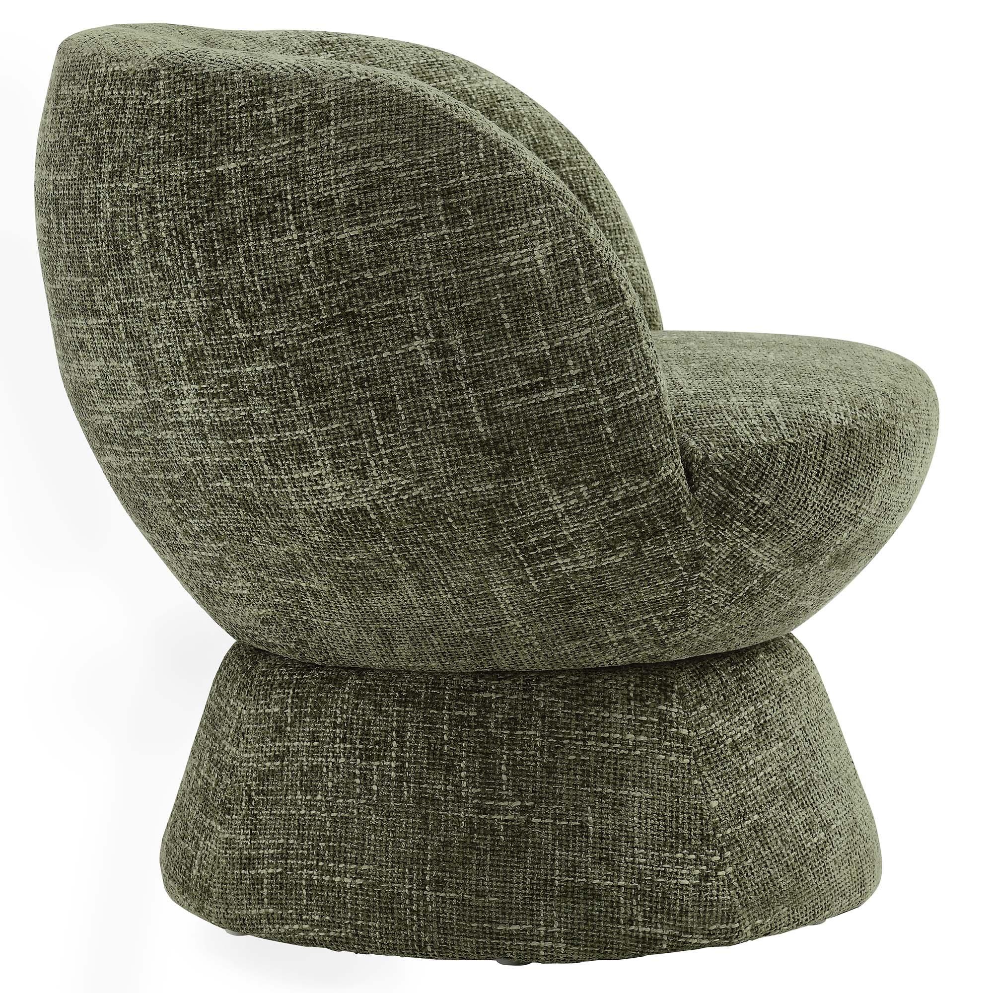 Modway Vesta Swivel Accent Chair, Basil, large
