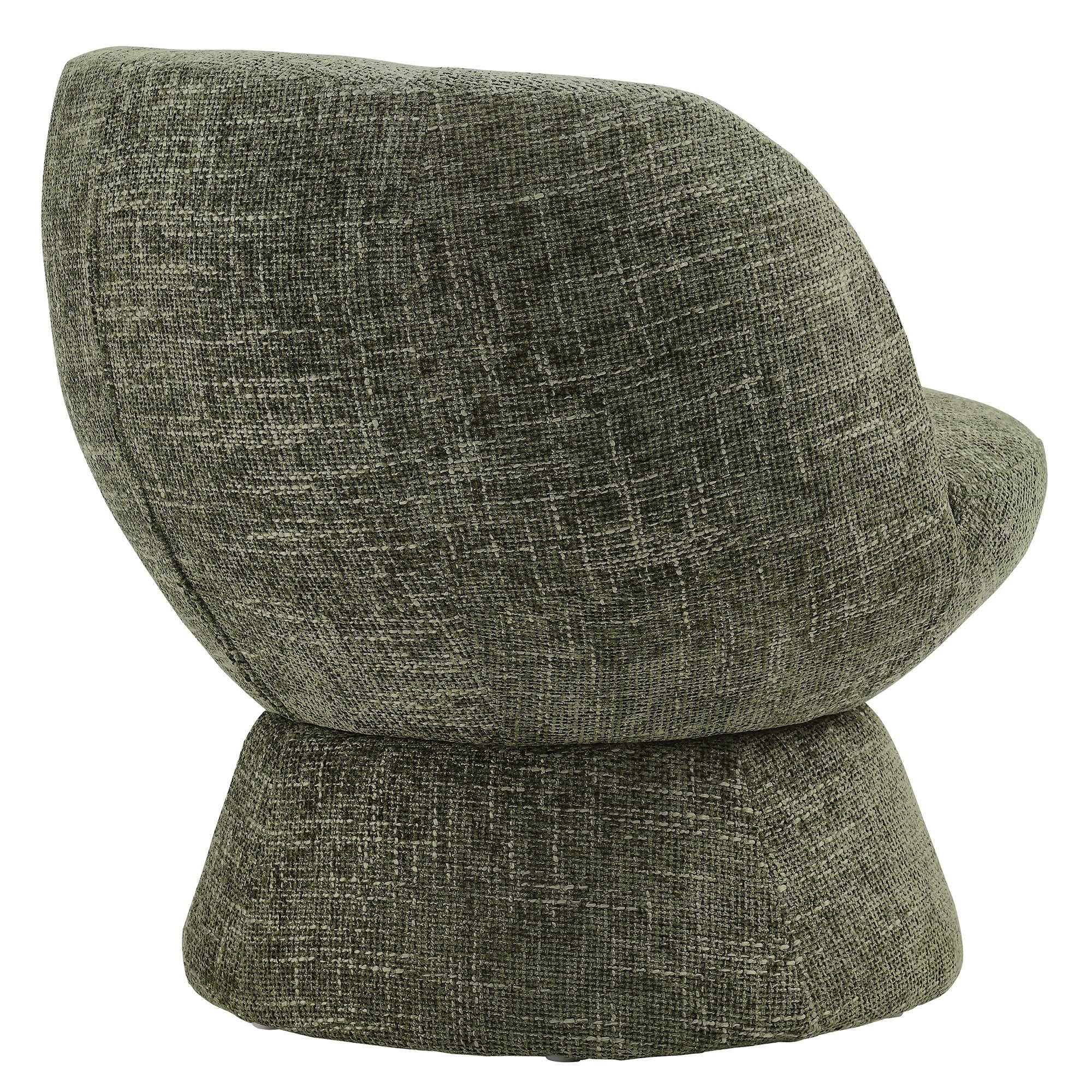 Modway Vesta Swivel Accent Chair, Basil, large