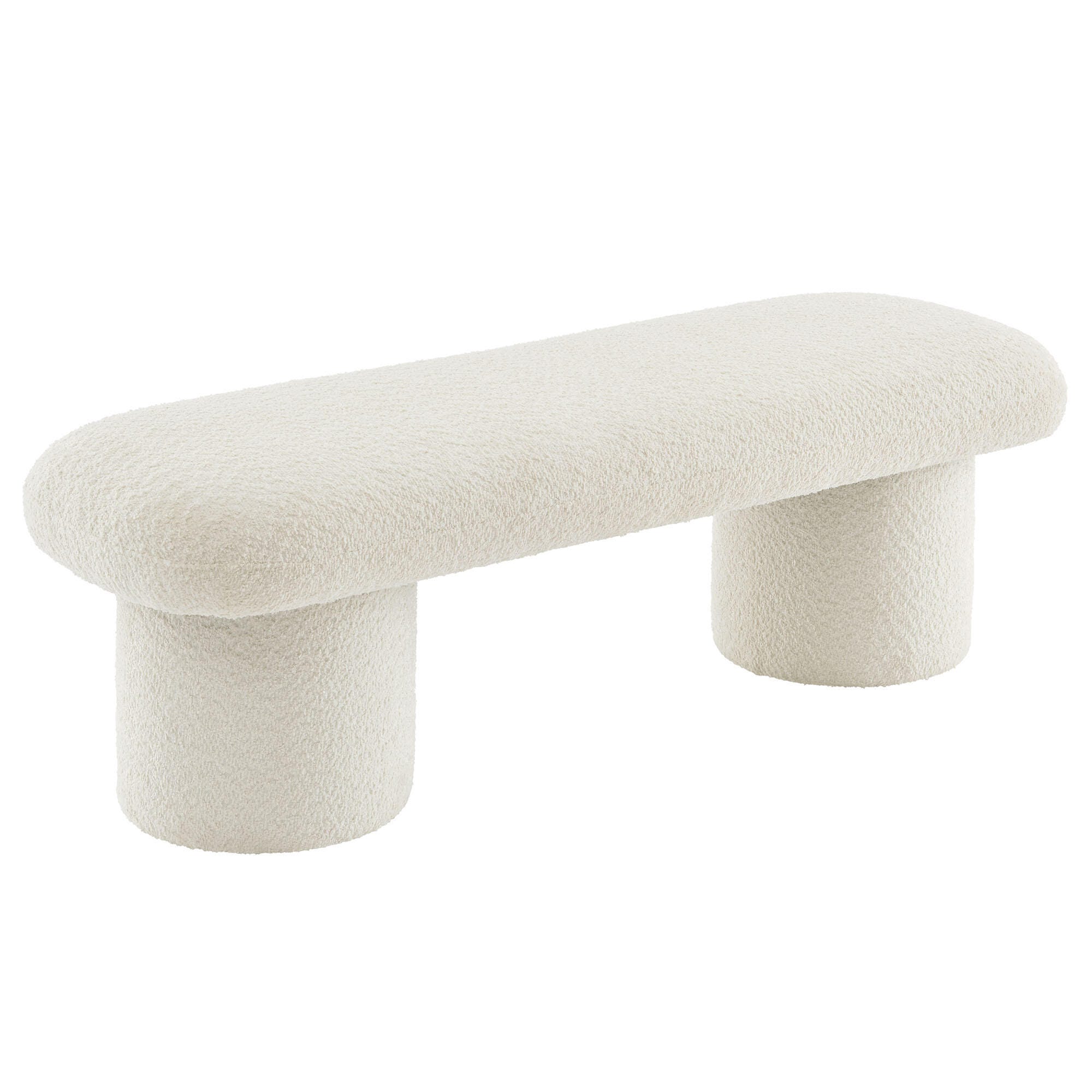 Modway Orla Bench, White, large