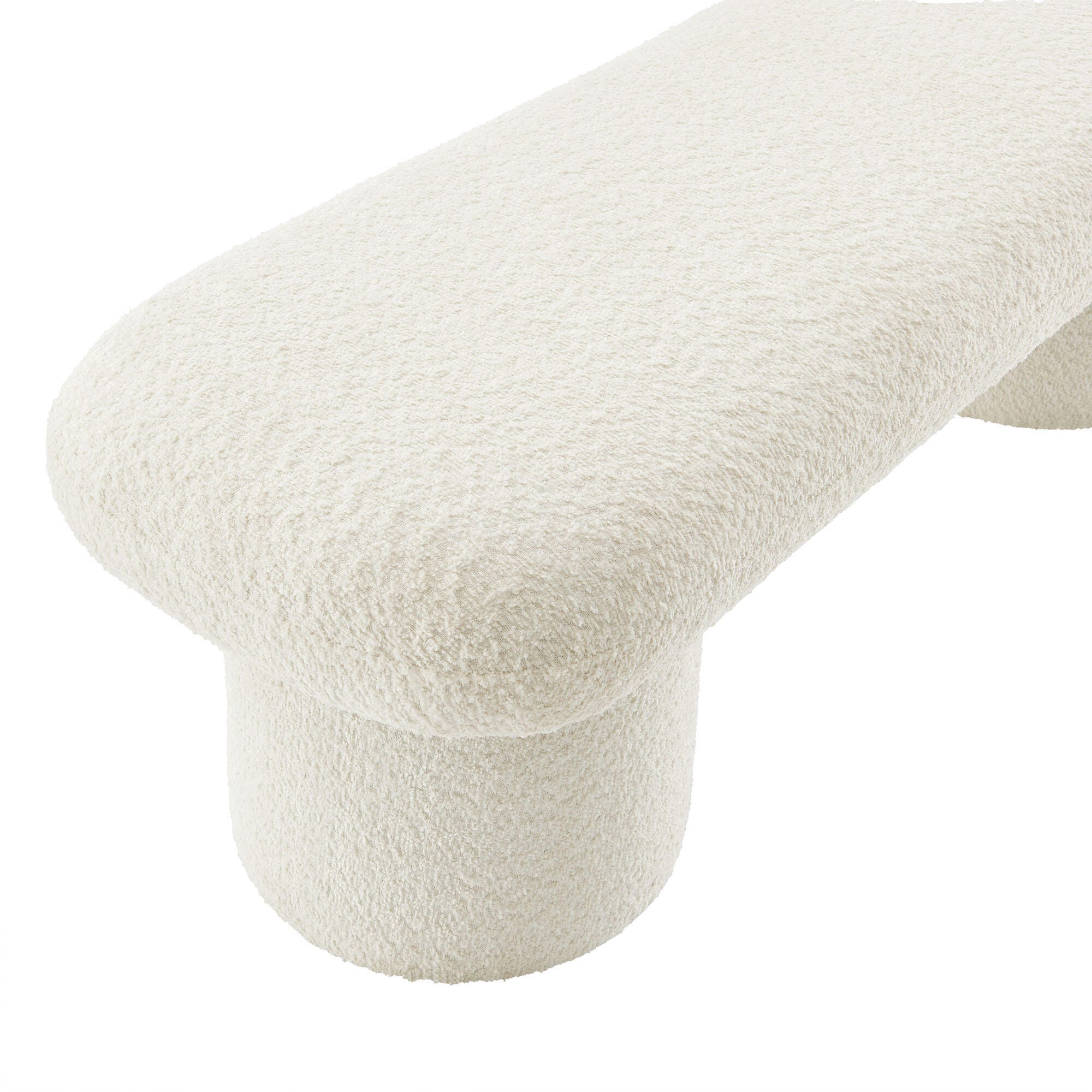 Modway Orla Bench, White, large