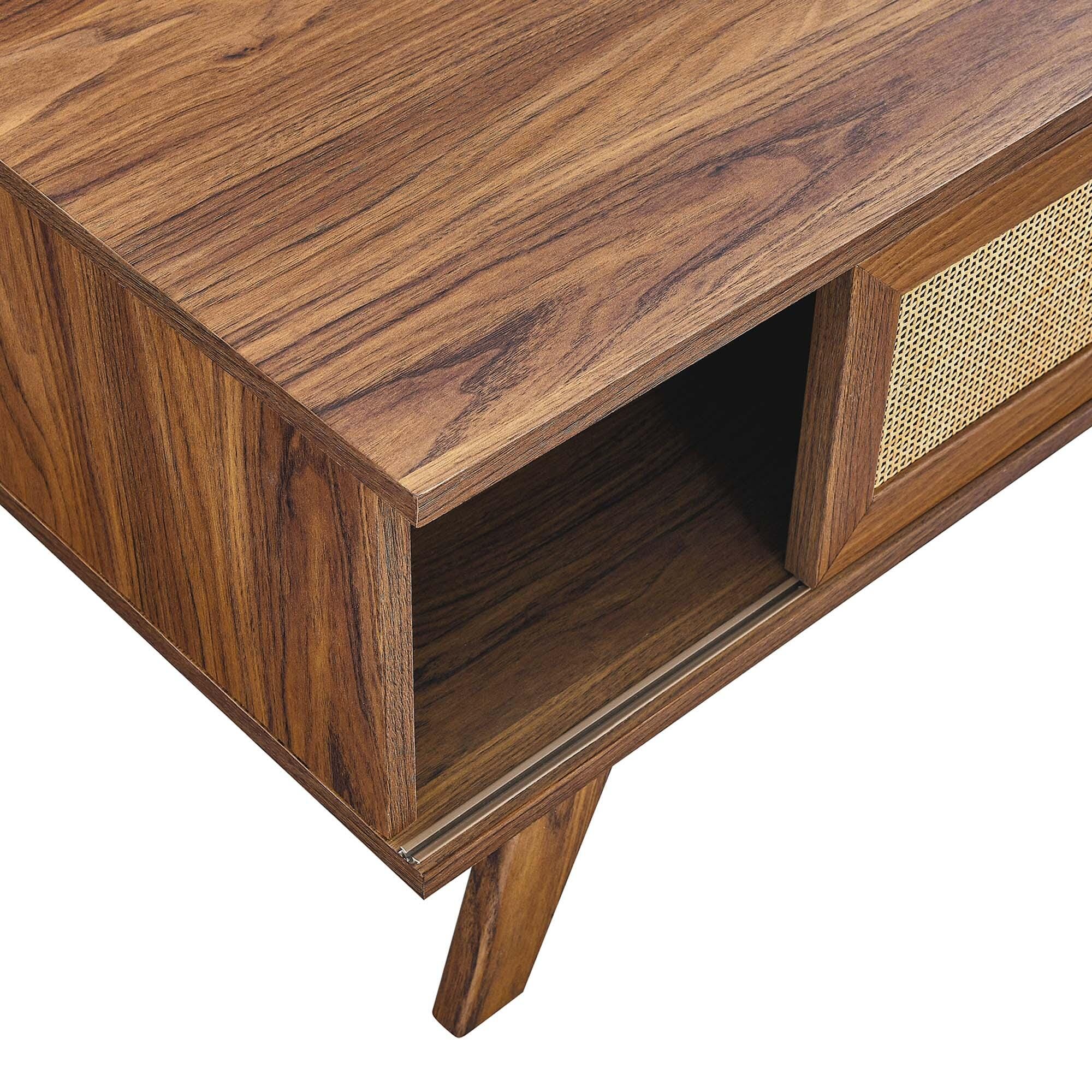 Modway Soma Coffee Table, Walnut, large