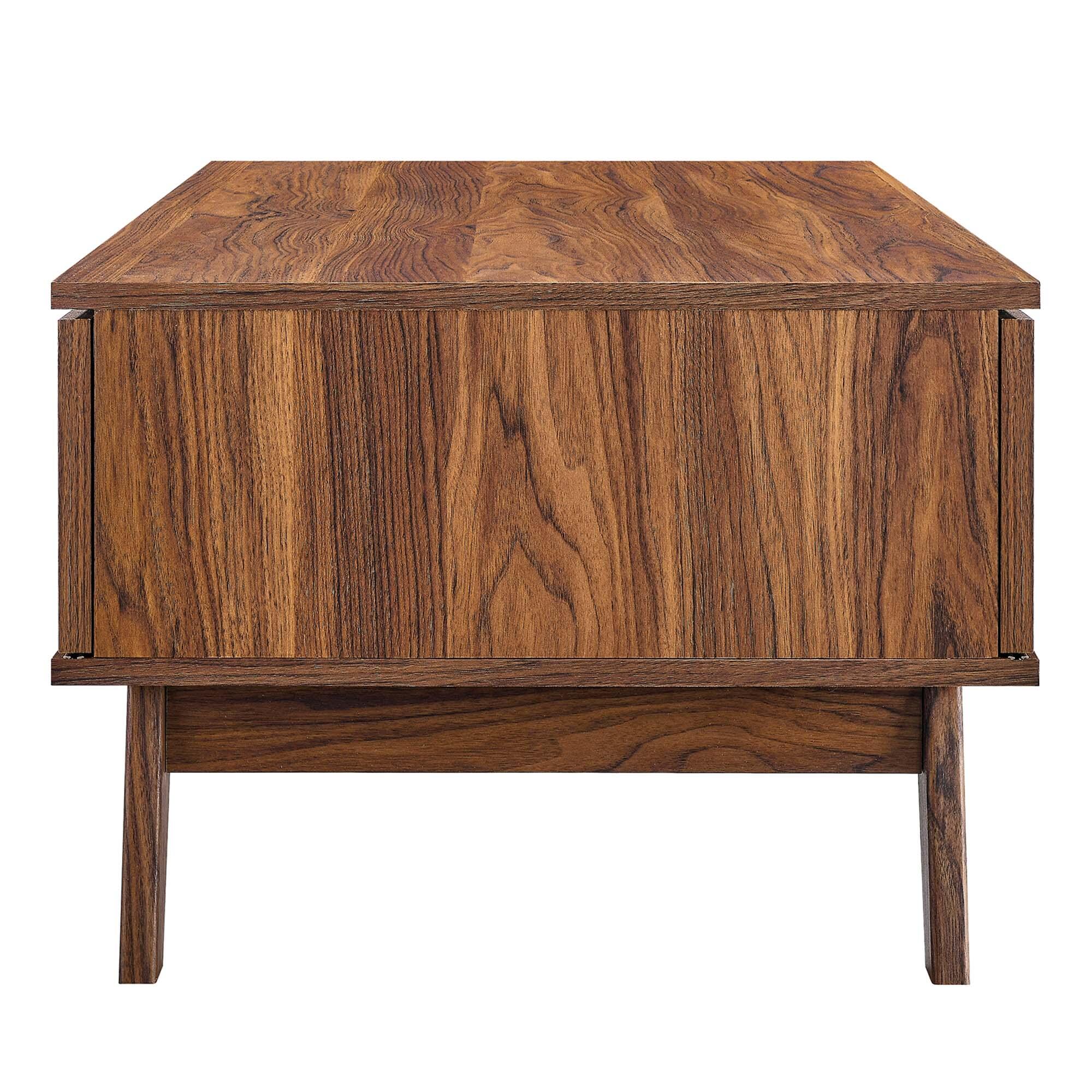 Modway Soma Coffee Table, Walnut, large
