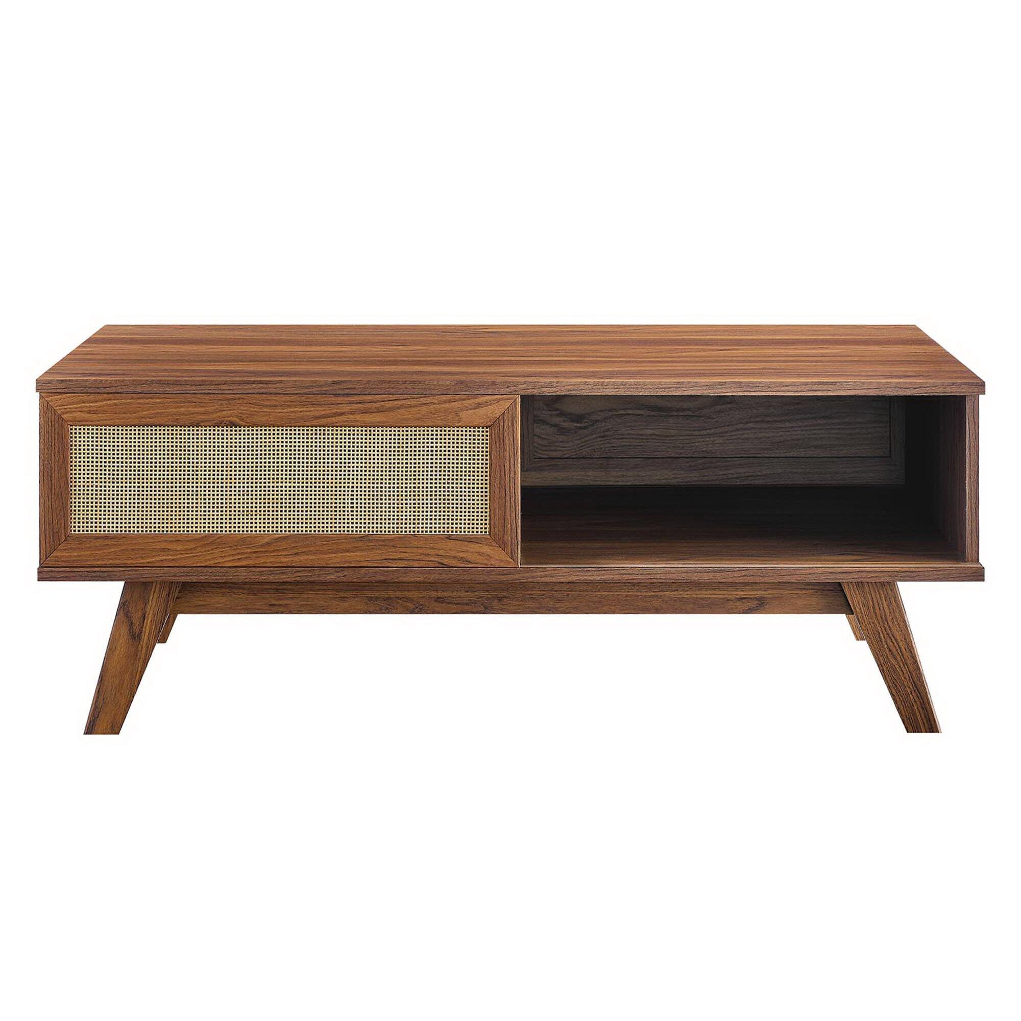 Modway Soma Coffee Table, Walnut, large