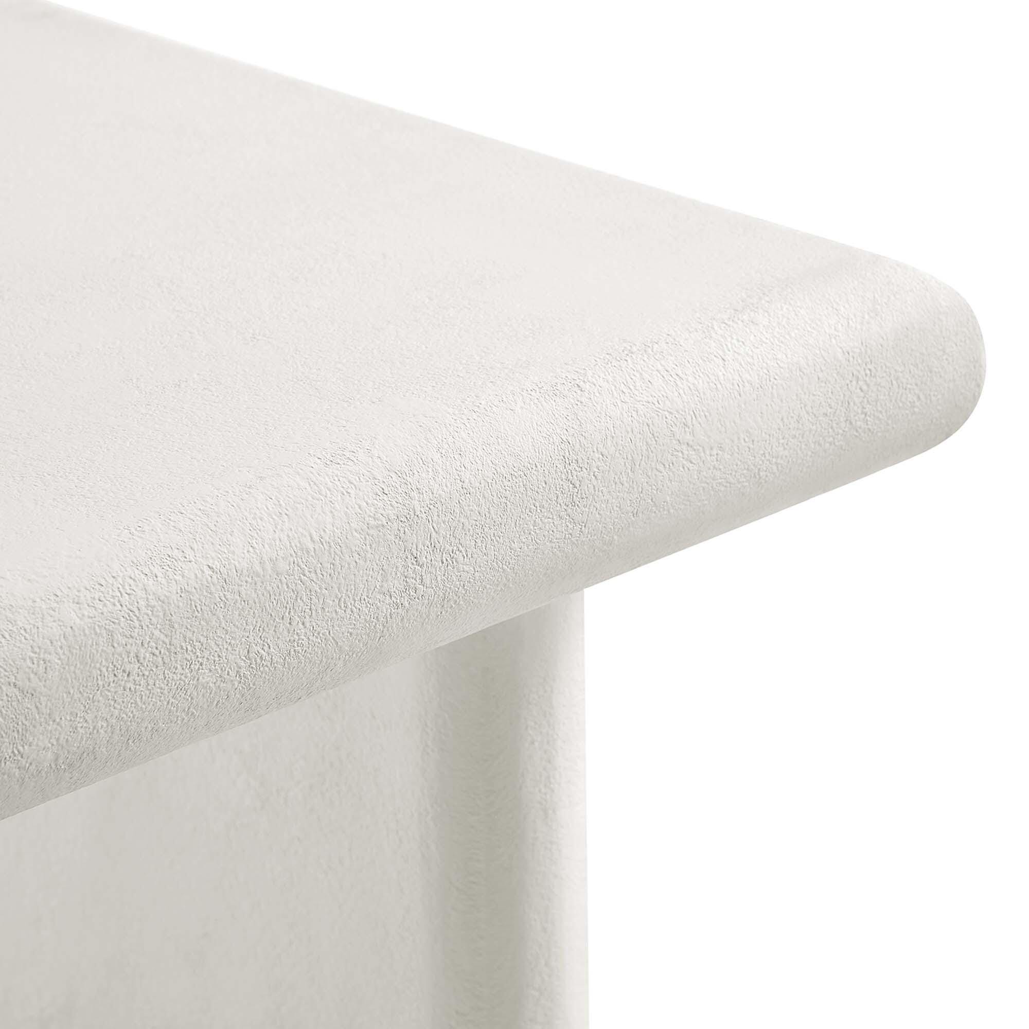Modway Relic Textured Coffee Table, White, large