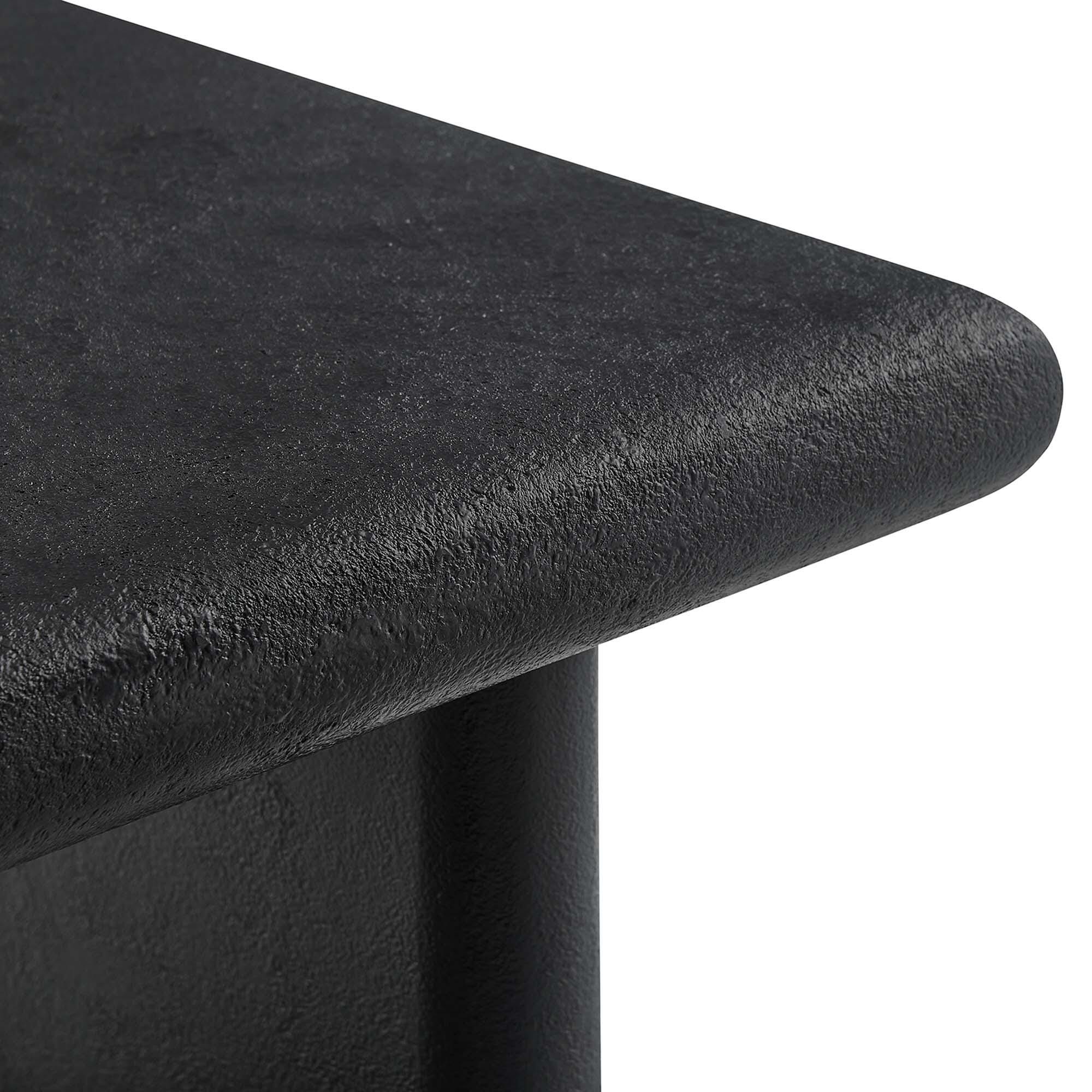 Modway Relic Textured Coffee Table, Black, large