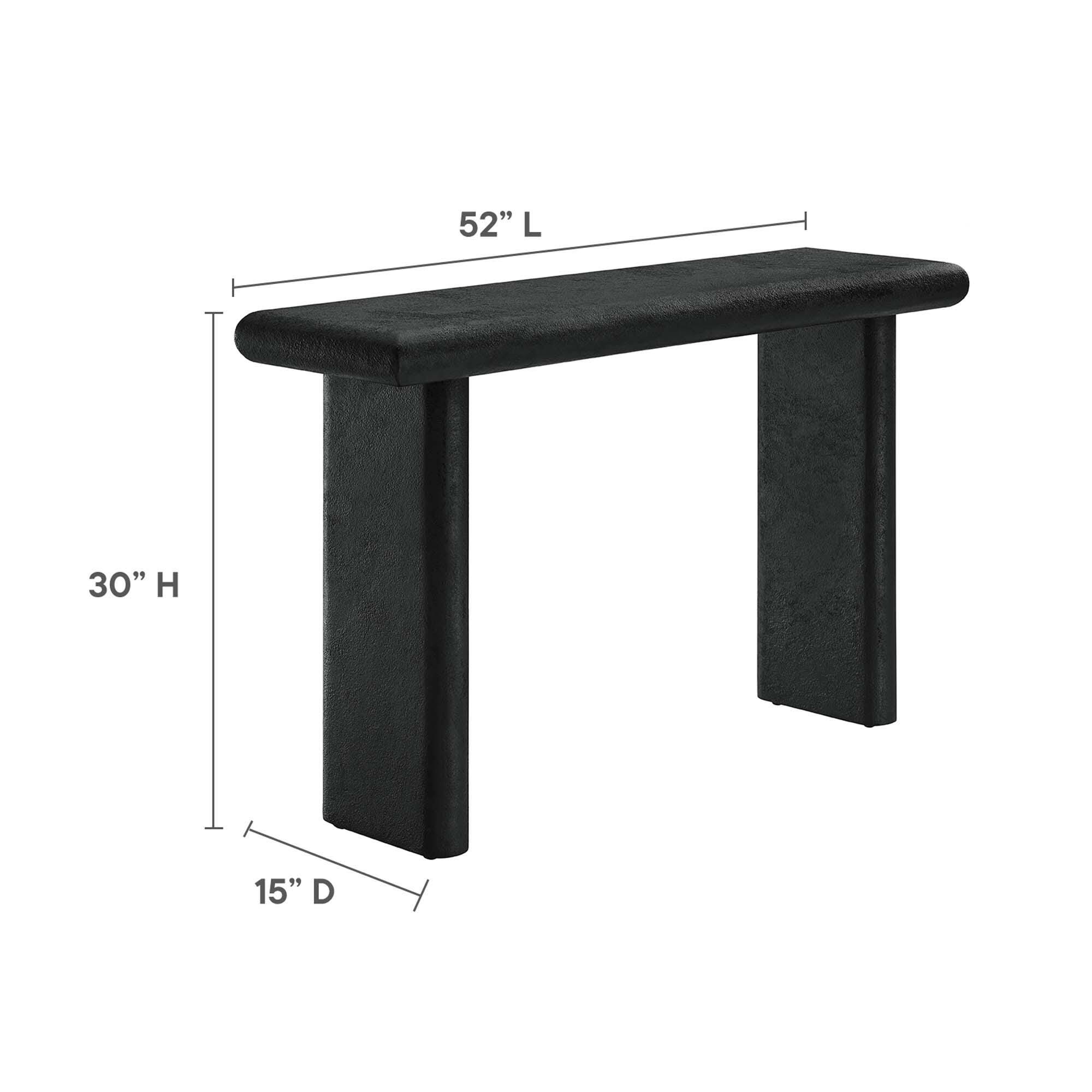 Modway Relic Console Table, Black, large