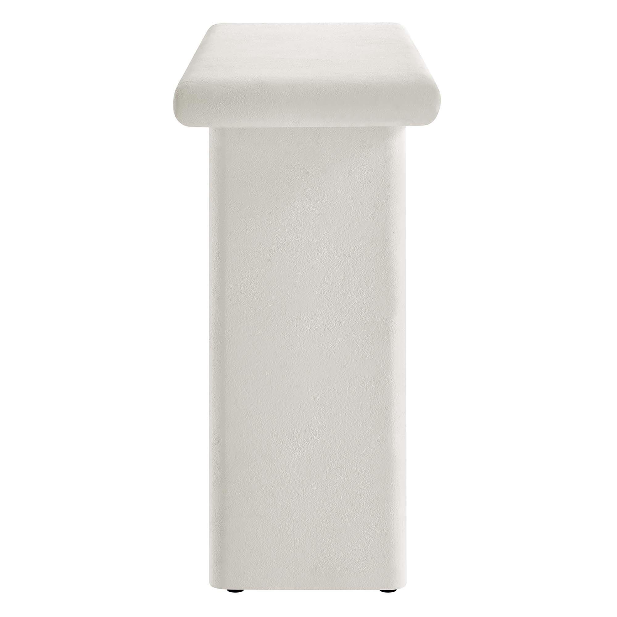 Modway Relic Console Table, White, large