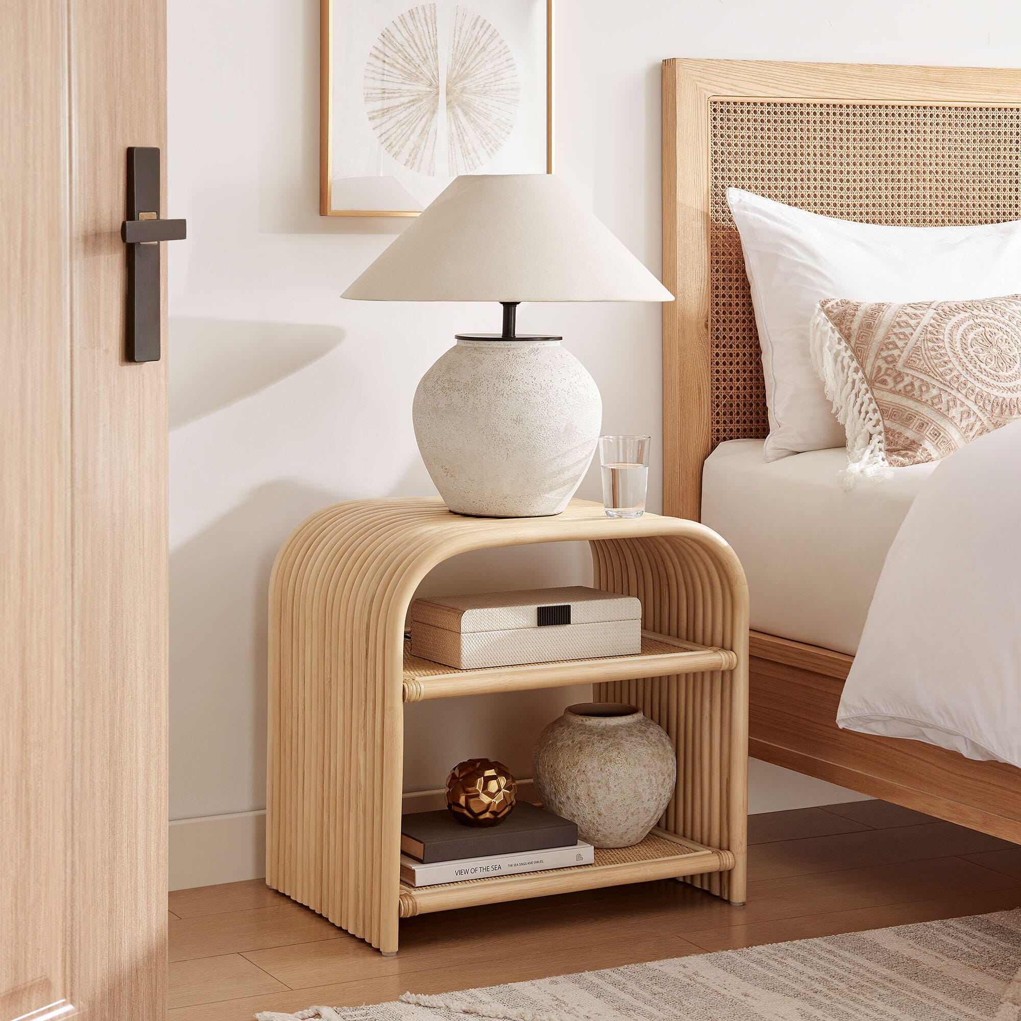 Modway Eve End Table, Natural, rollover