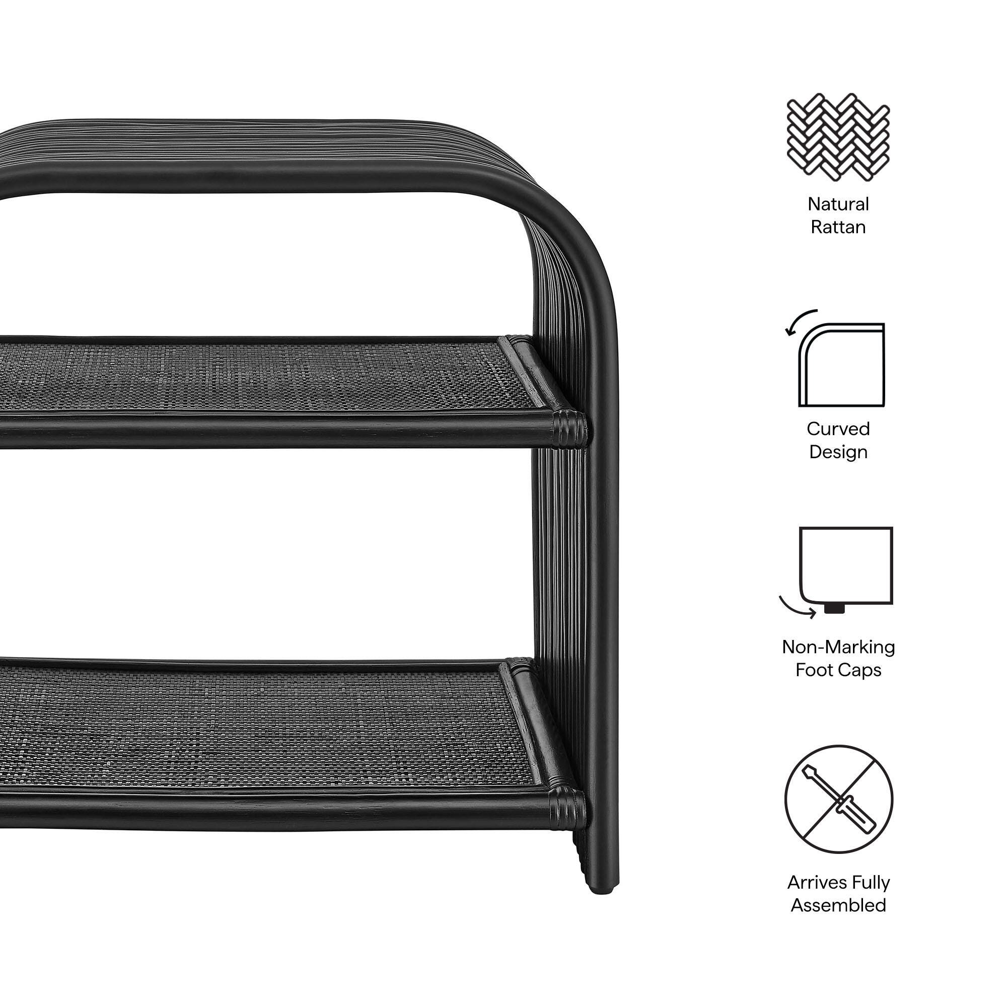 Modway Eve End Table, Black, large