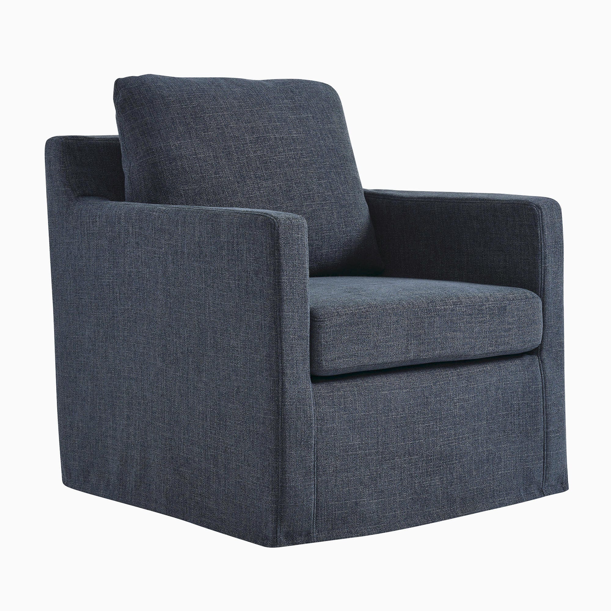 Modway Serene Swivel Accent Chair, Slate Blue, large