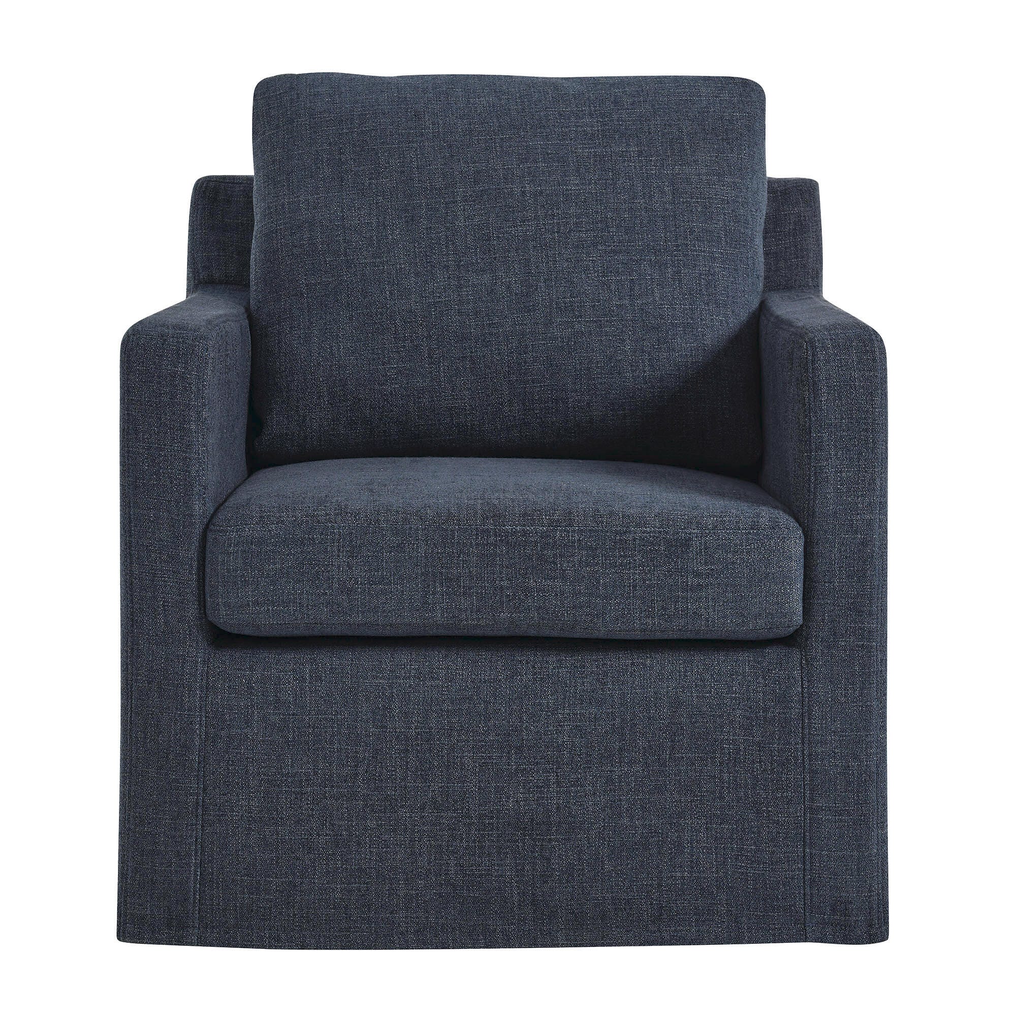 Modway Serene Swivel Accent Chair, Slate Blue, large