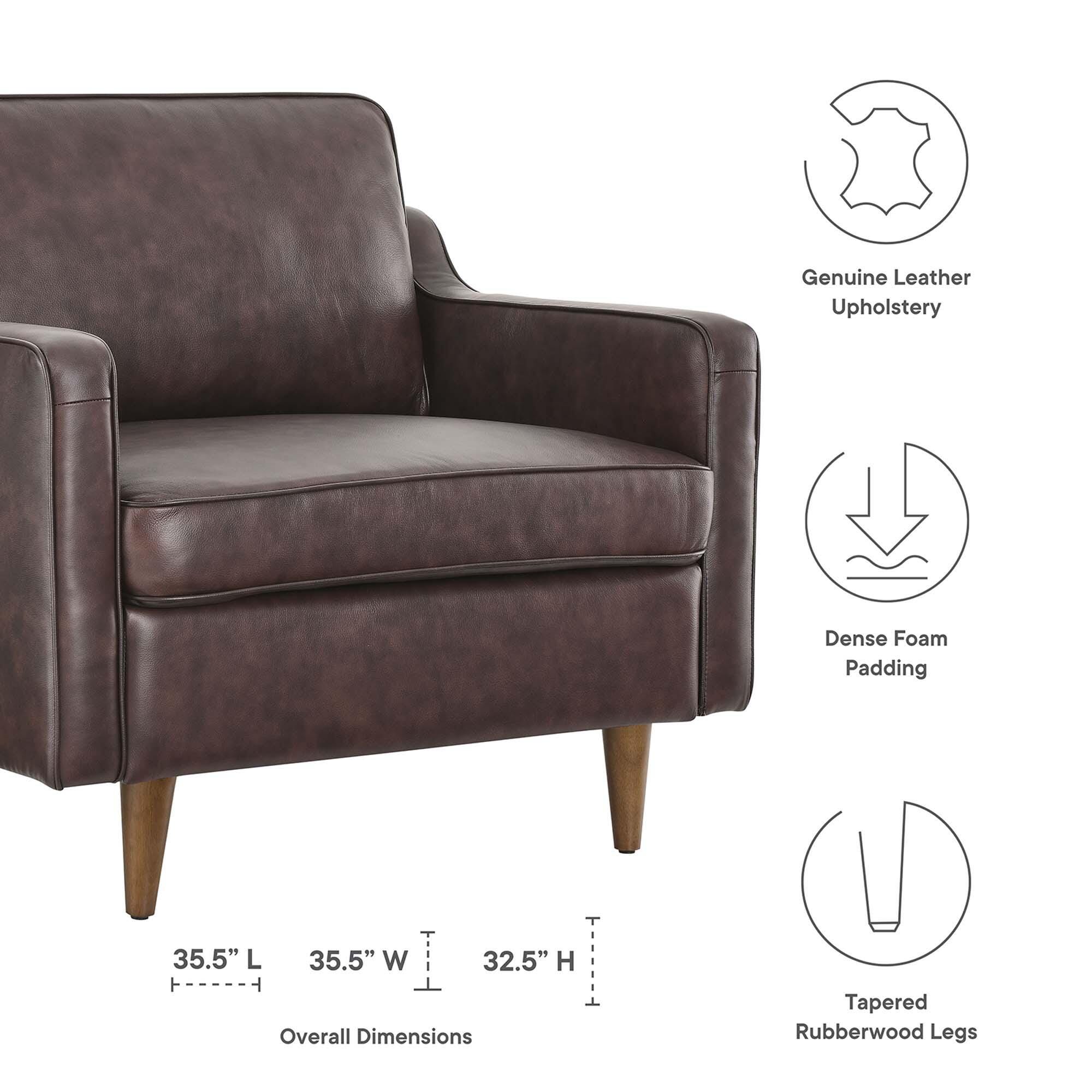 Modway Impart Accent Chair, Brown, large