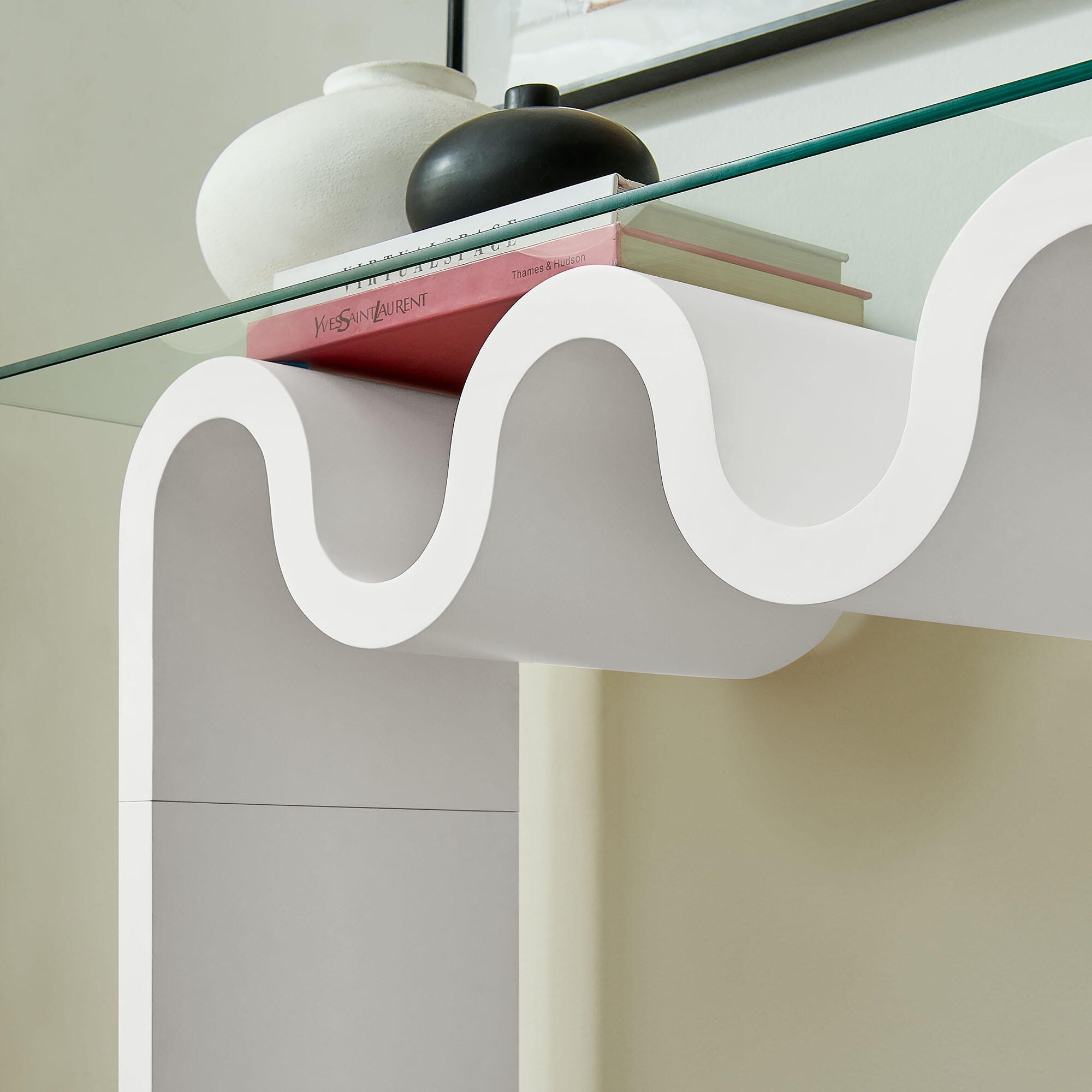 Modway Ondine Console Table, White, large