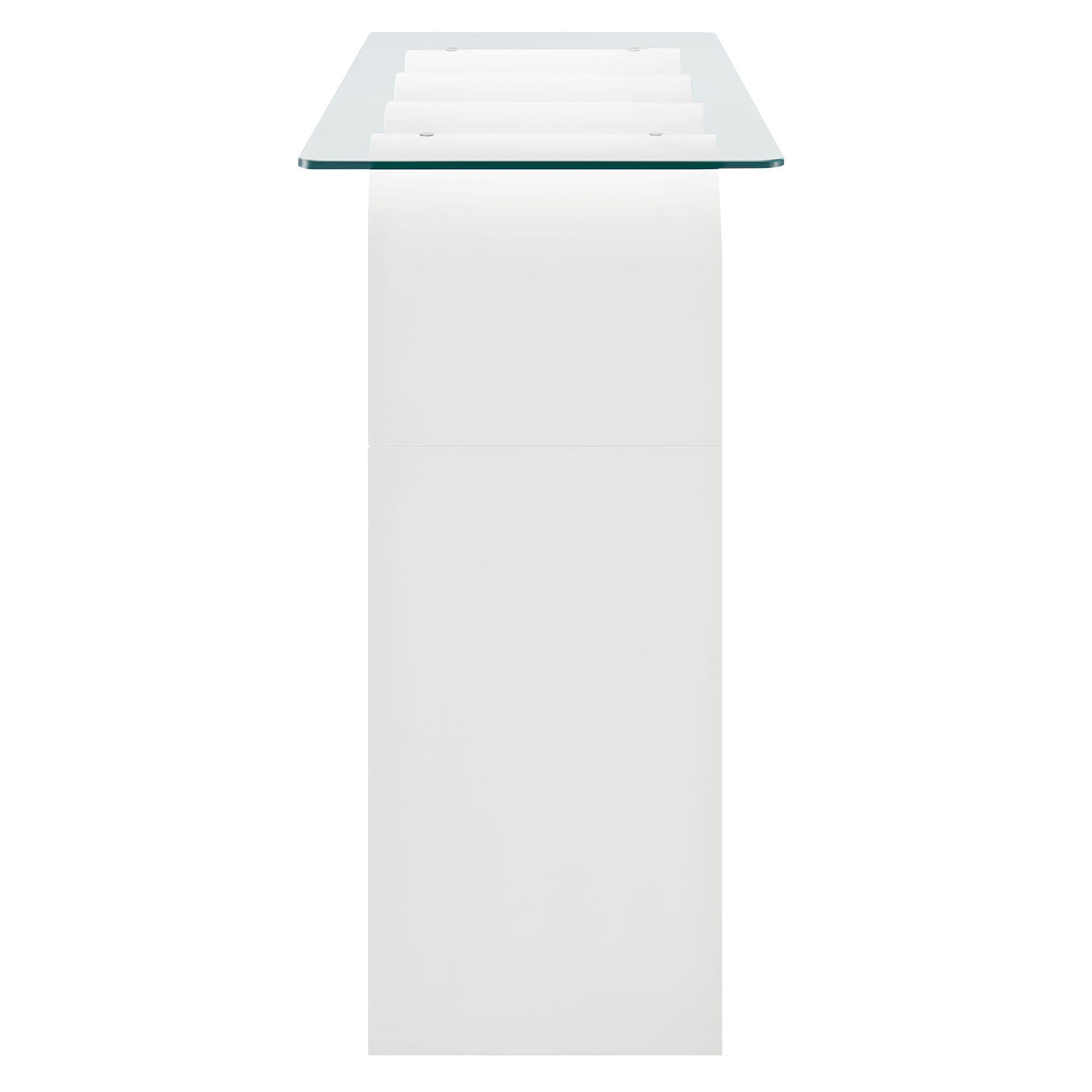 Modway Ondine Console Table, White, large