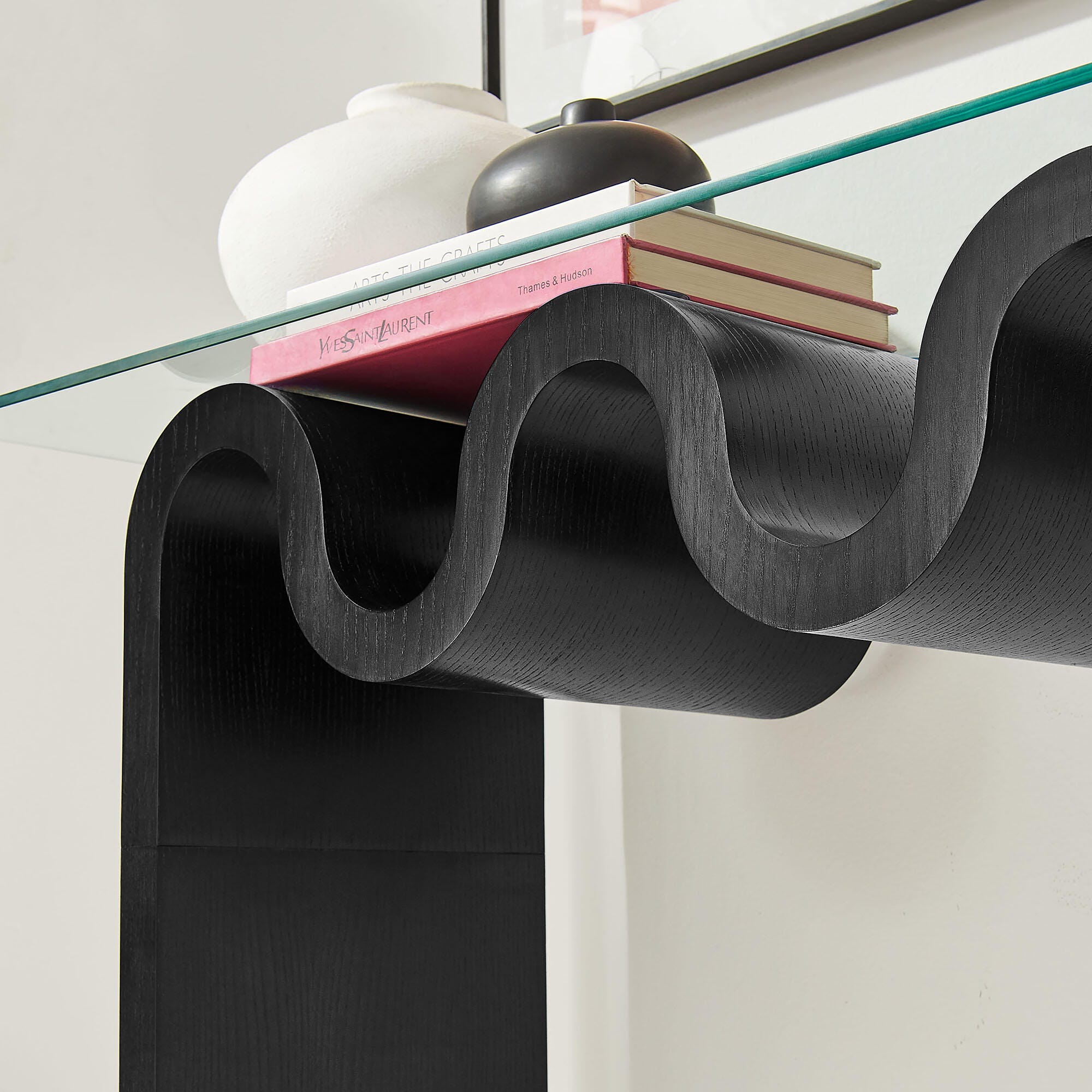 Modway Ondine Console Table, Black, large