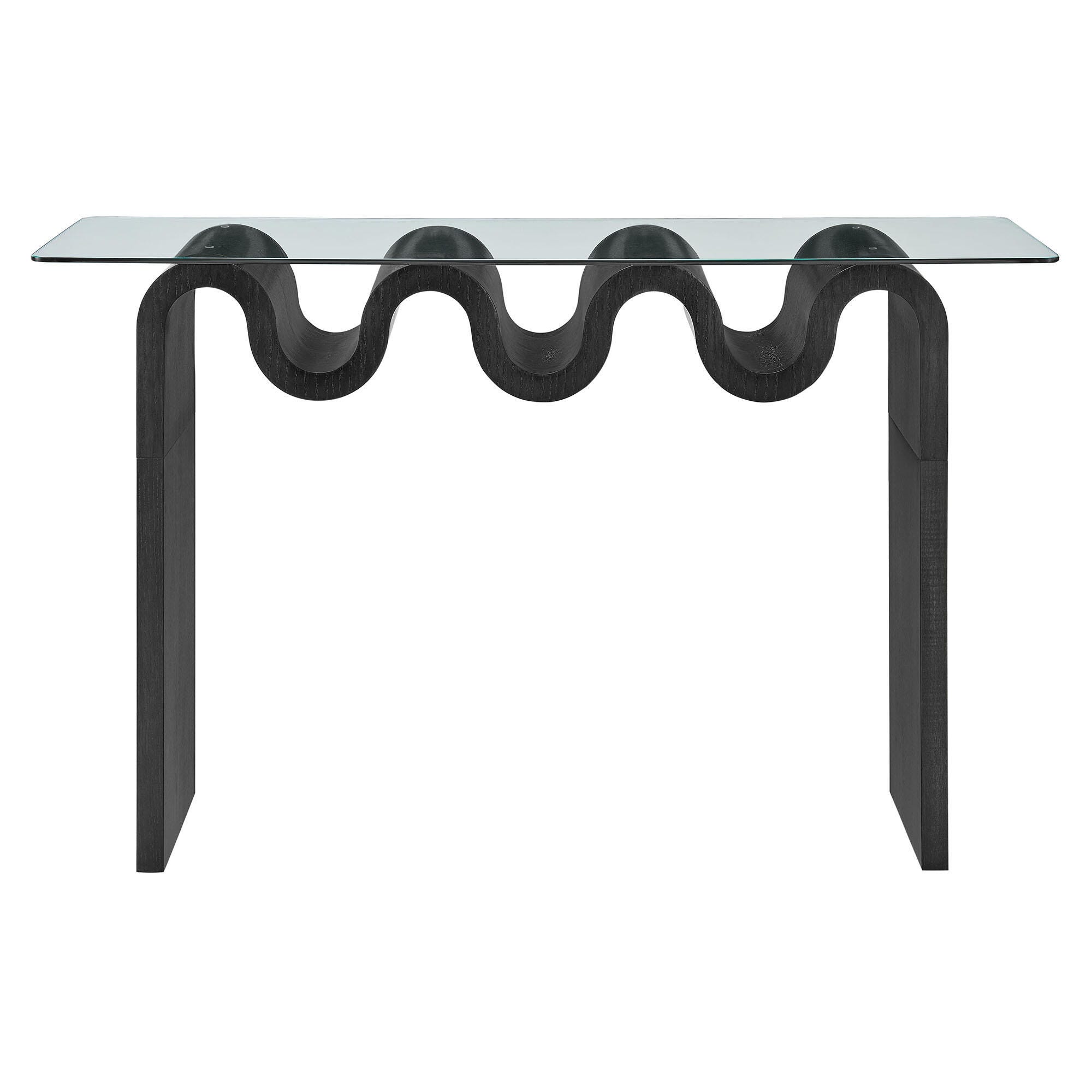 Modway Ondine Console Table, Black, large