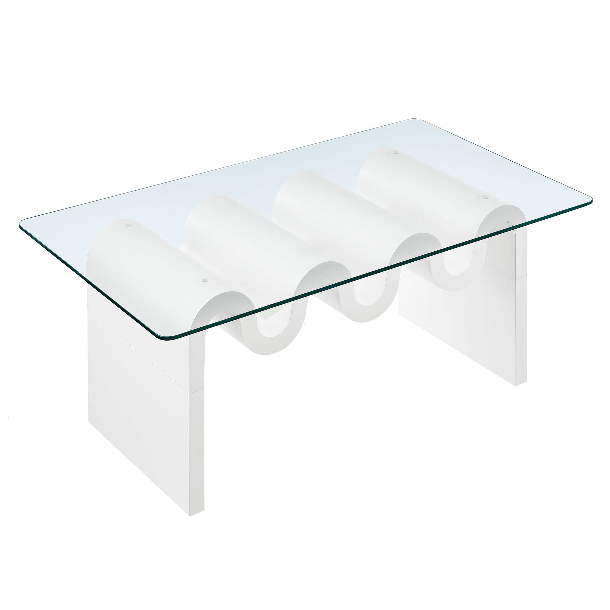 Modway Ondine Coffee Table, White, large