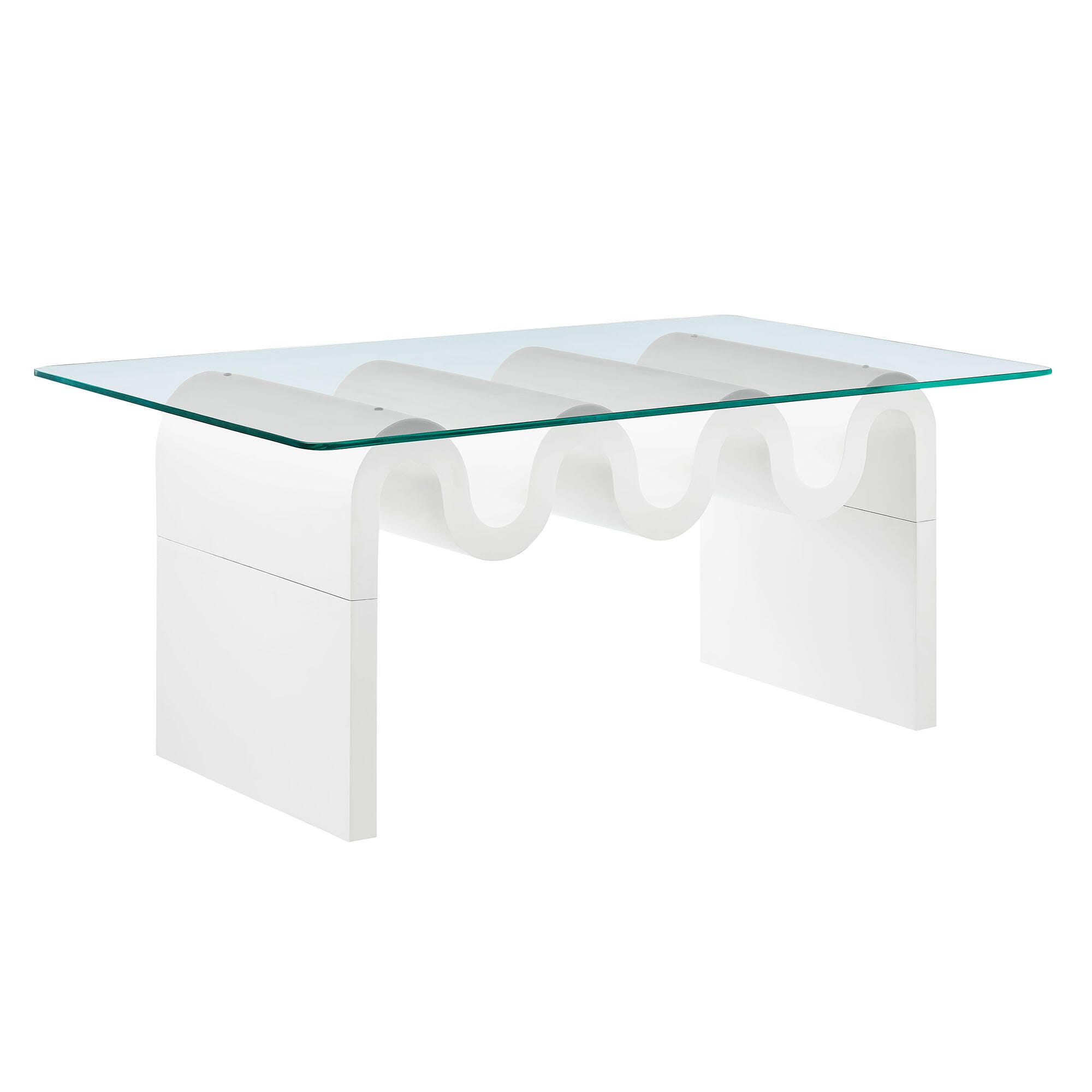 Modway Ondine Coffee Table, White, large