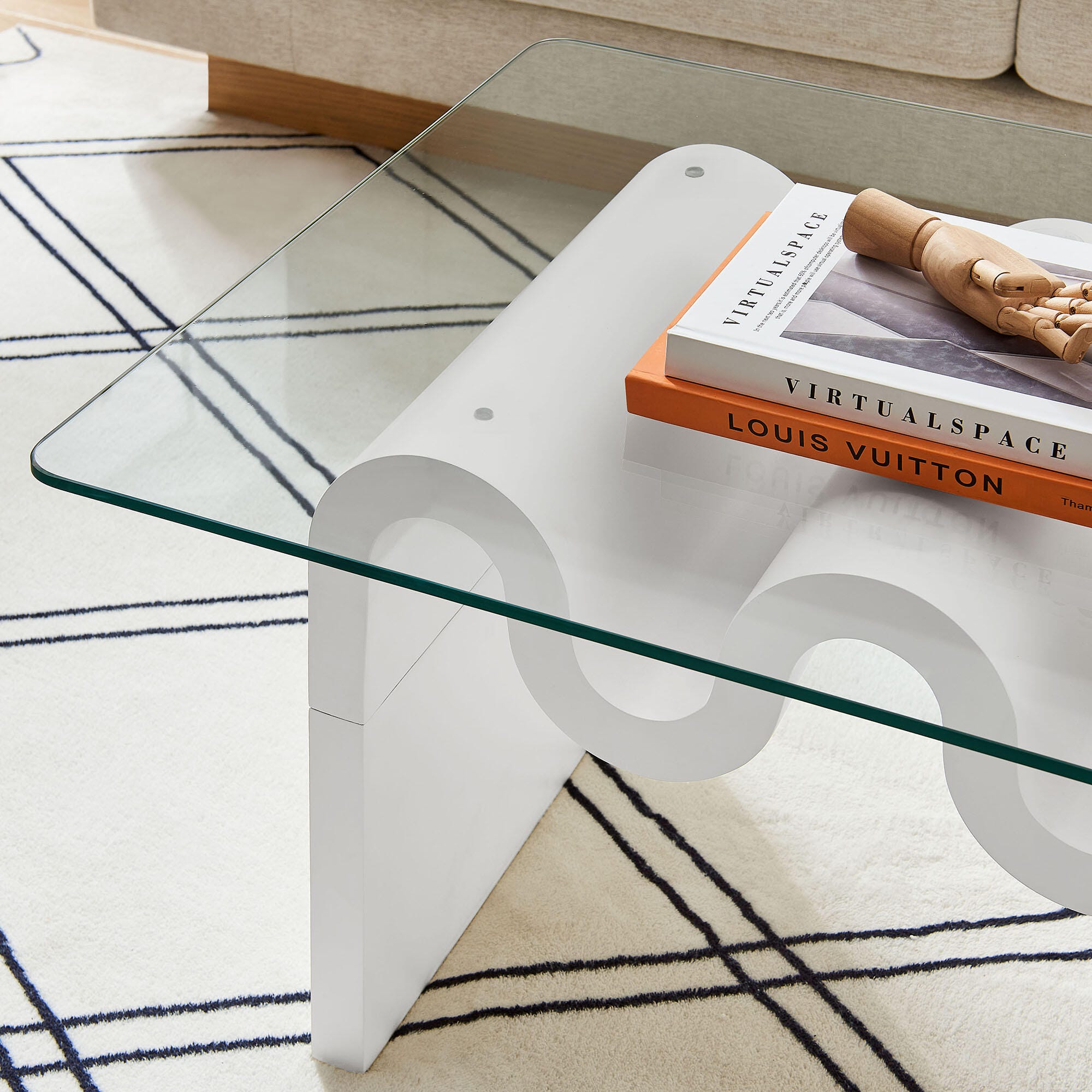Modway Ondine Coffee Table, White, large