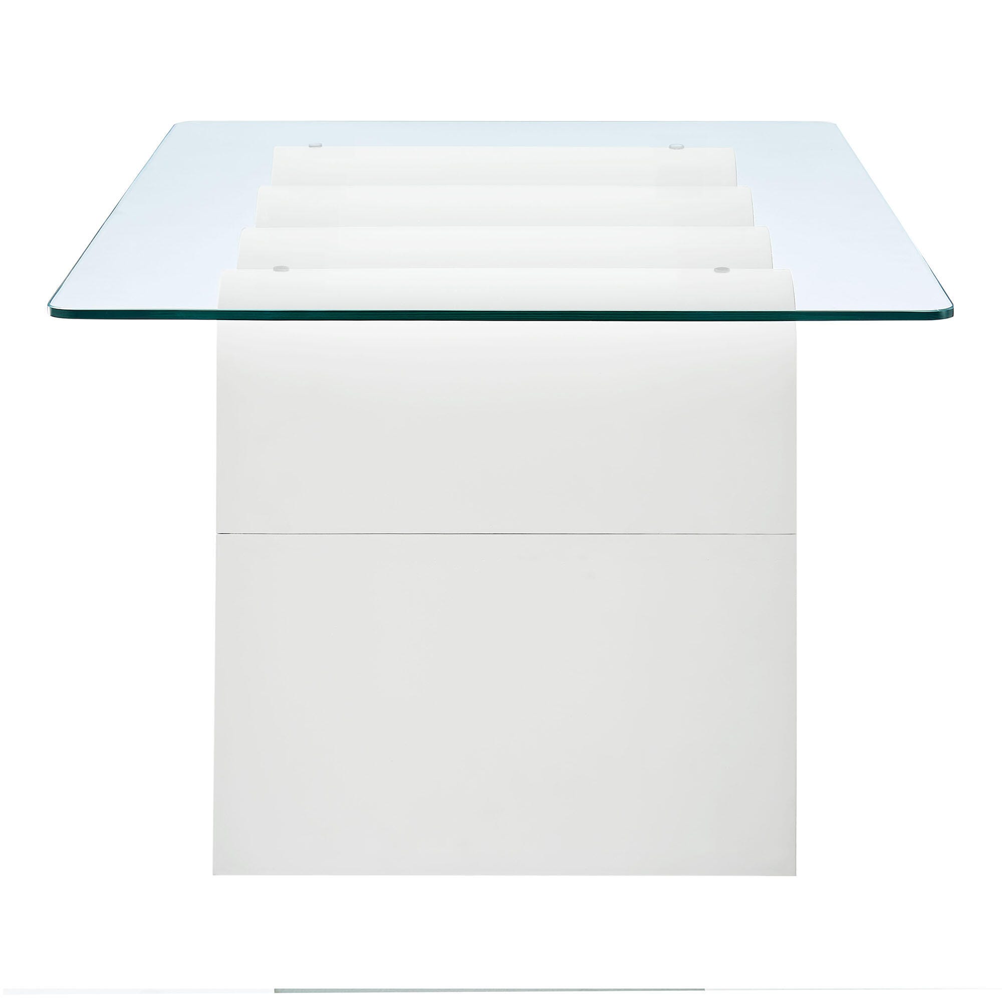 Modway Ondine Coffee Table, White, large