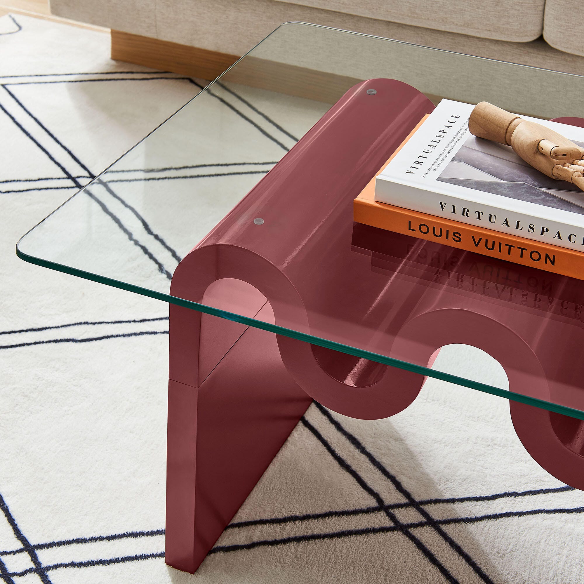Modway Ondine Coffee Table, Spiced Apple, large