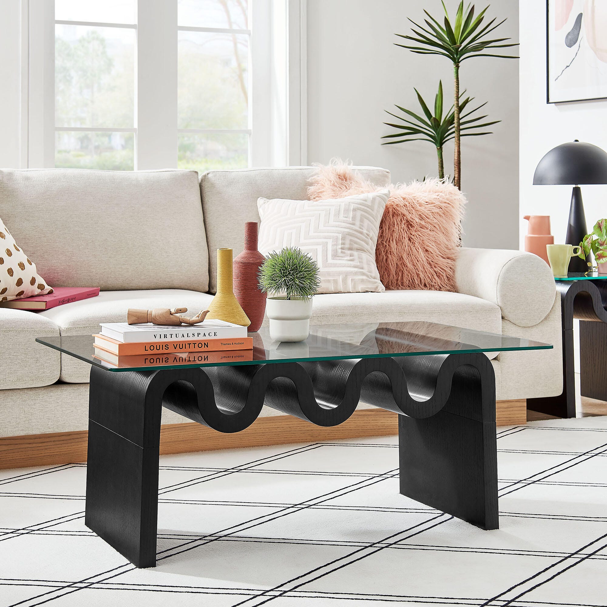Modway Ondine Coffee Table, Black, rollover