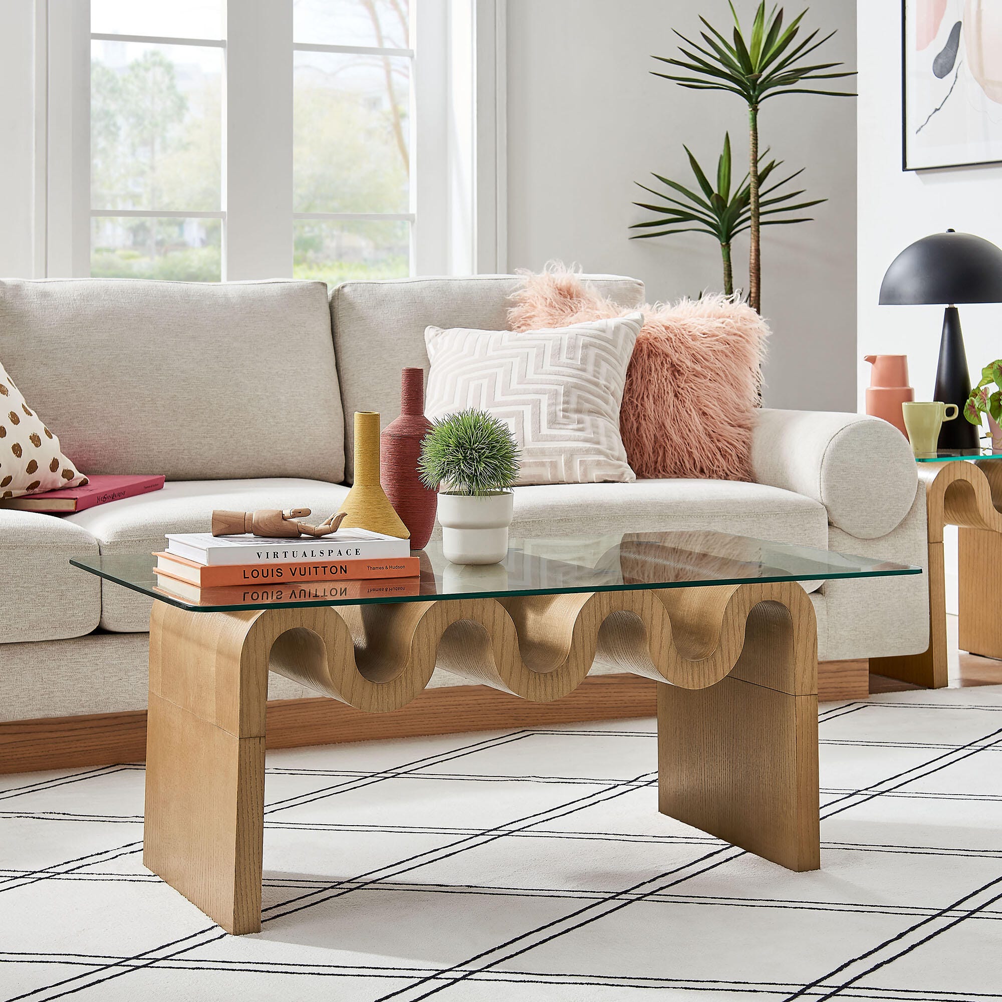 Modway Ondine Coffee Table, Natural, large