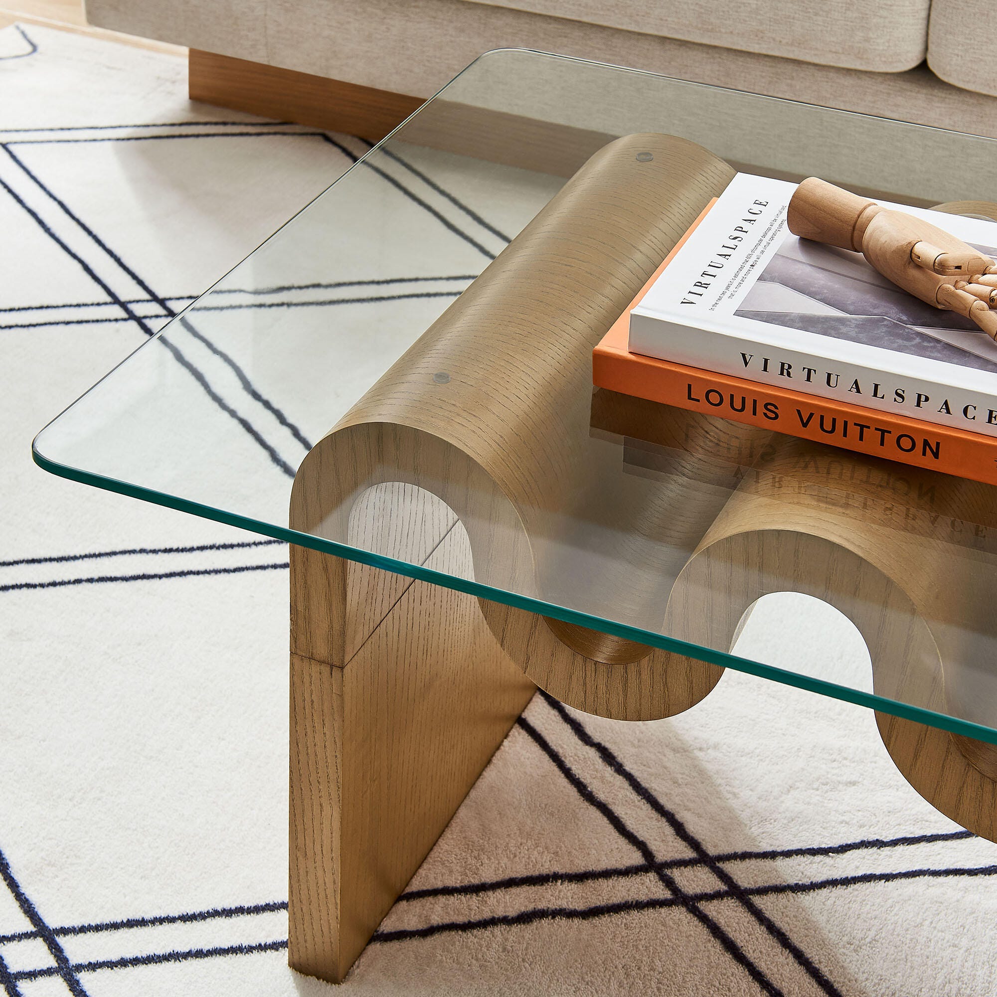 Modway Ondine Coffee Table, Natural, large