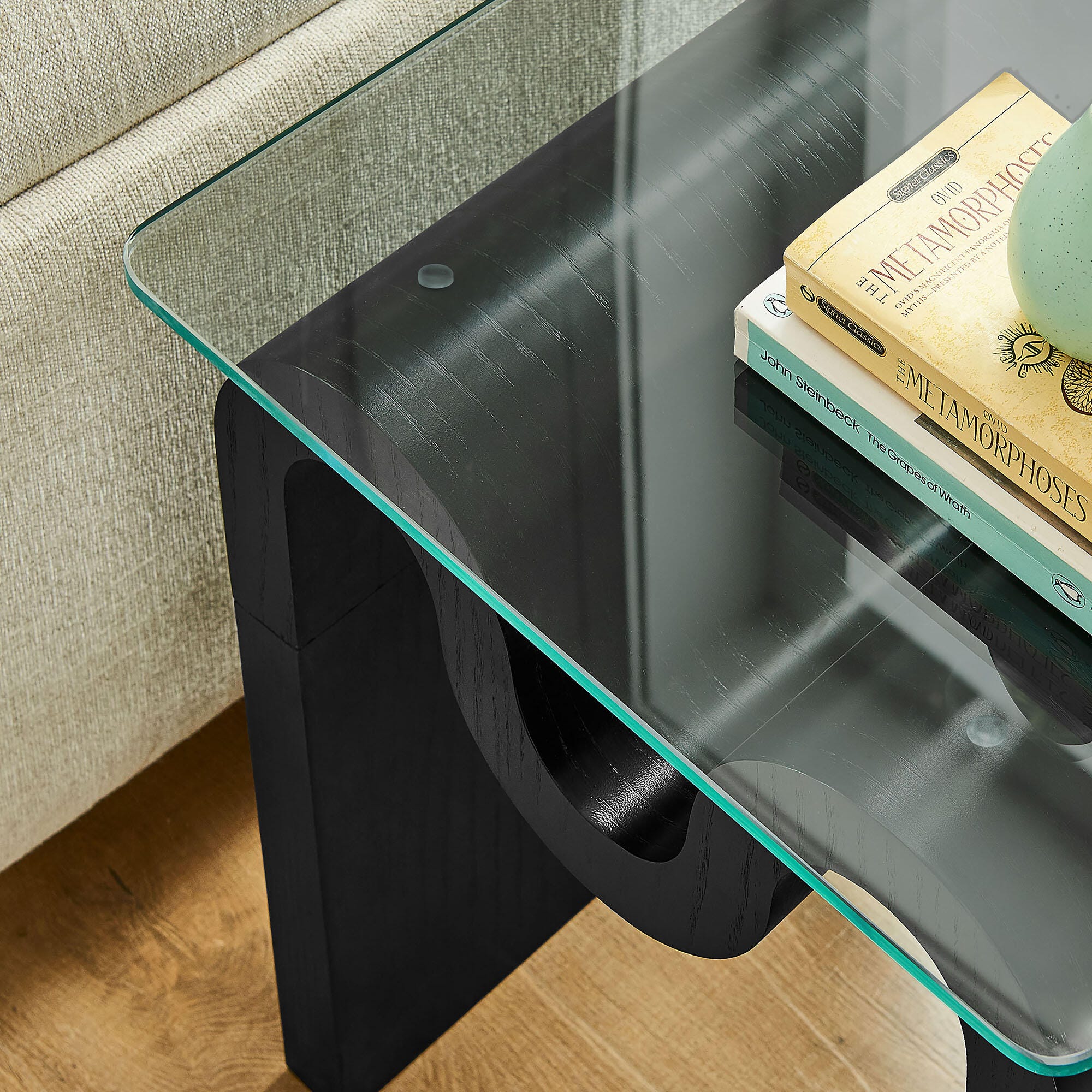 Modway Ondine End Table, Black, large