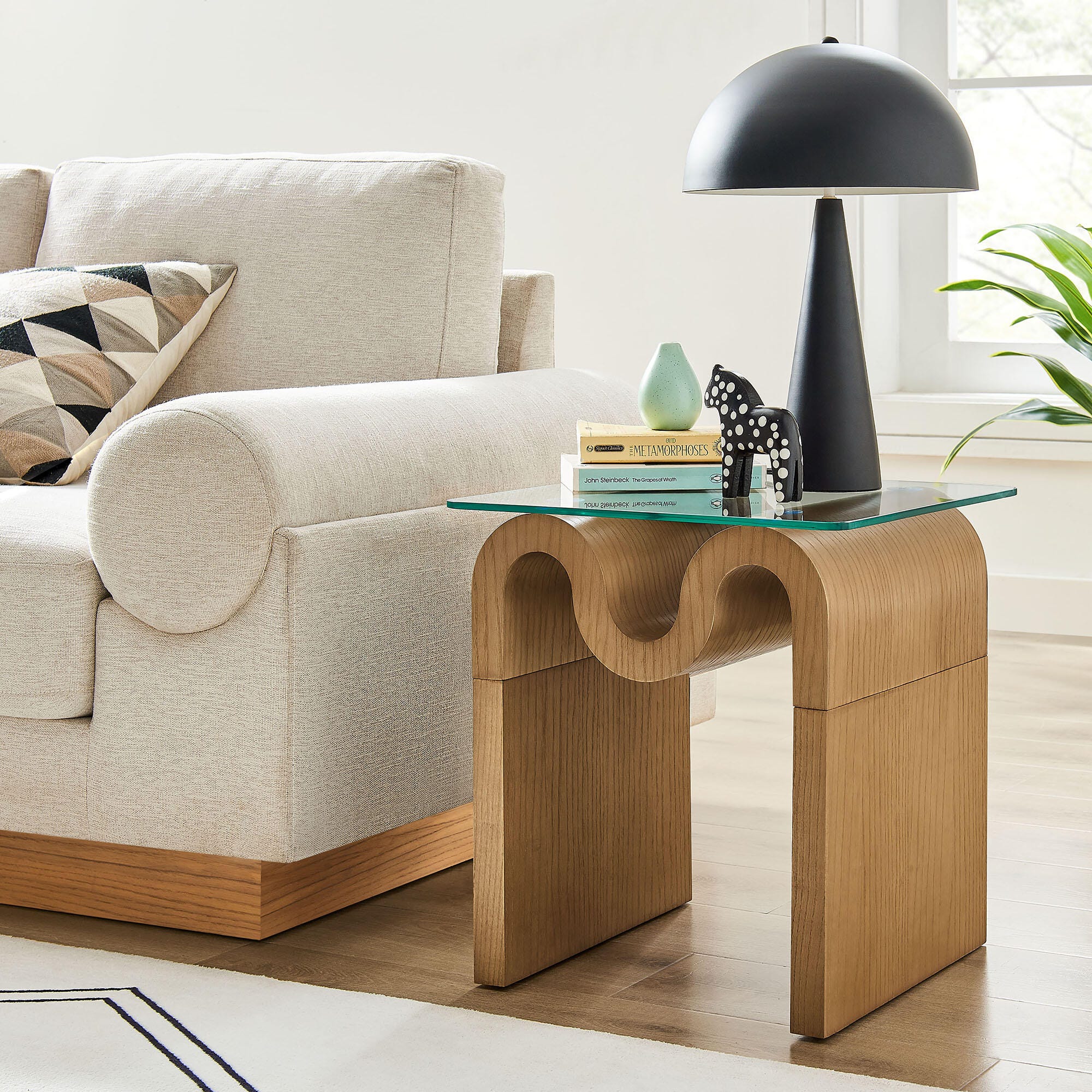 Modway Ondine End Table, Natural, rollover