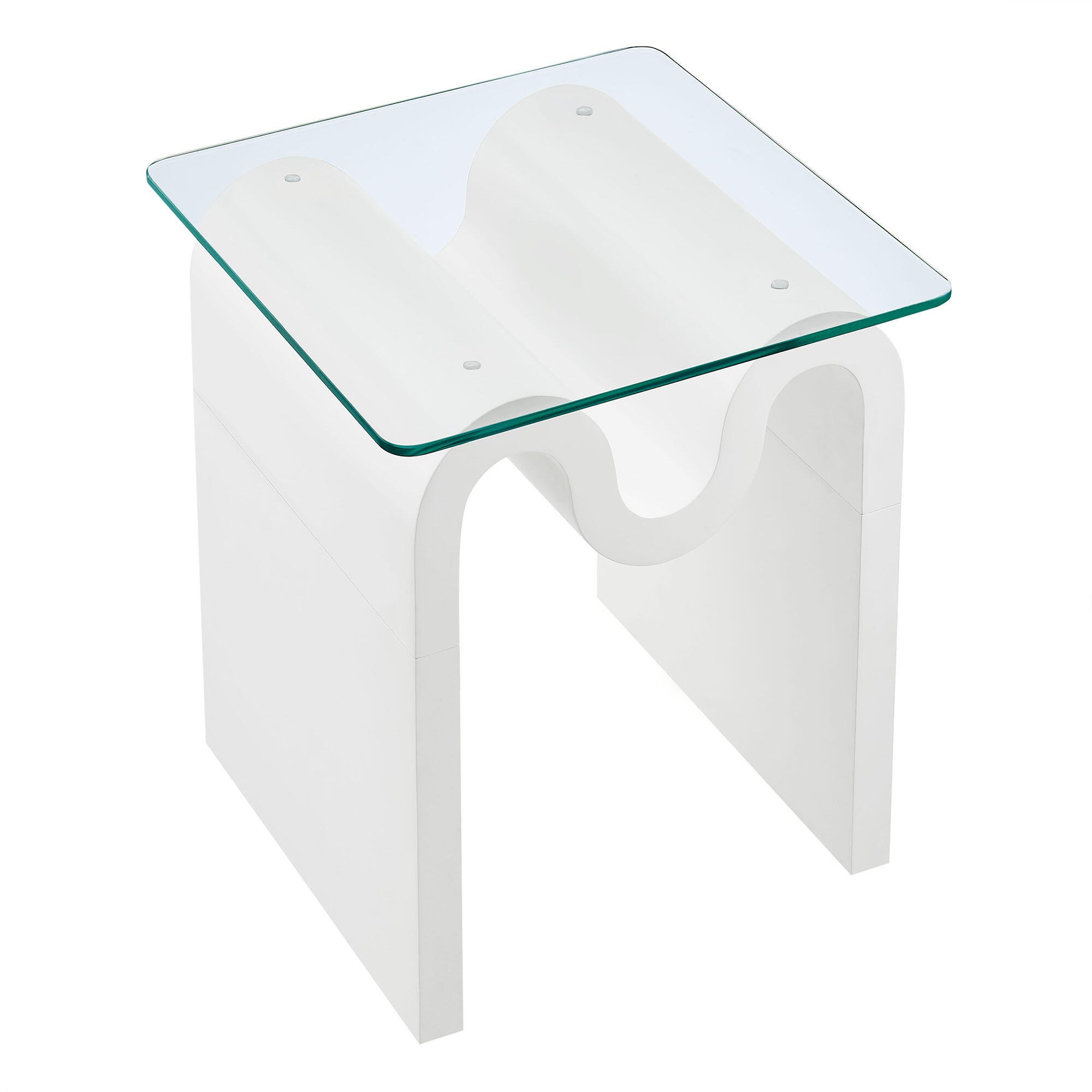 Modway Ondine End Table, White, large