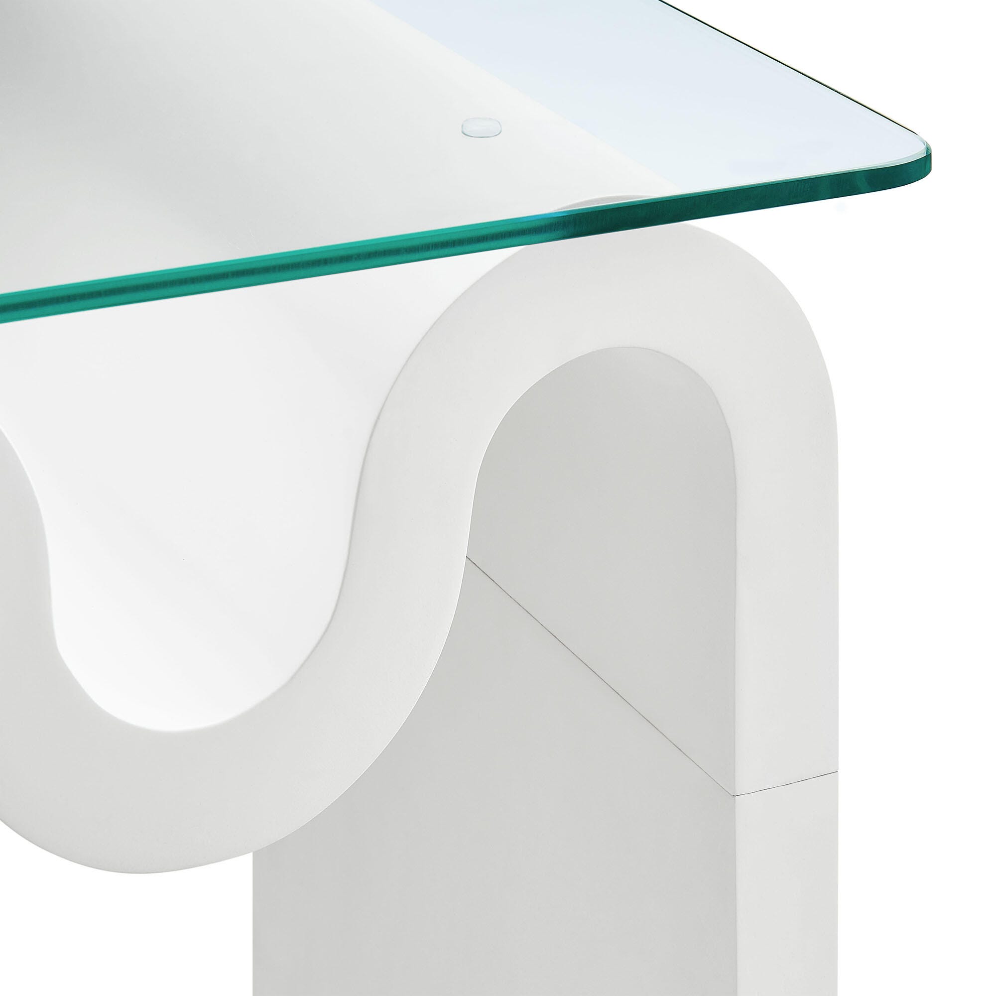 Modway Ondine End Table, White, large