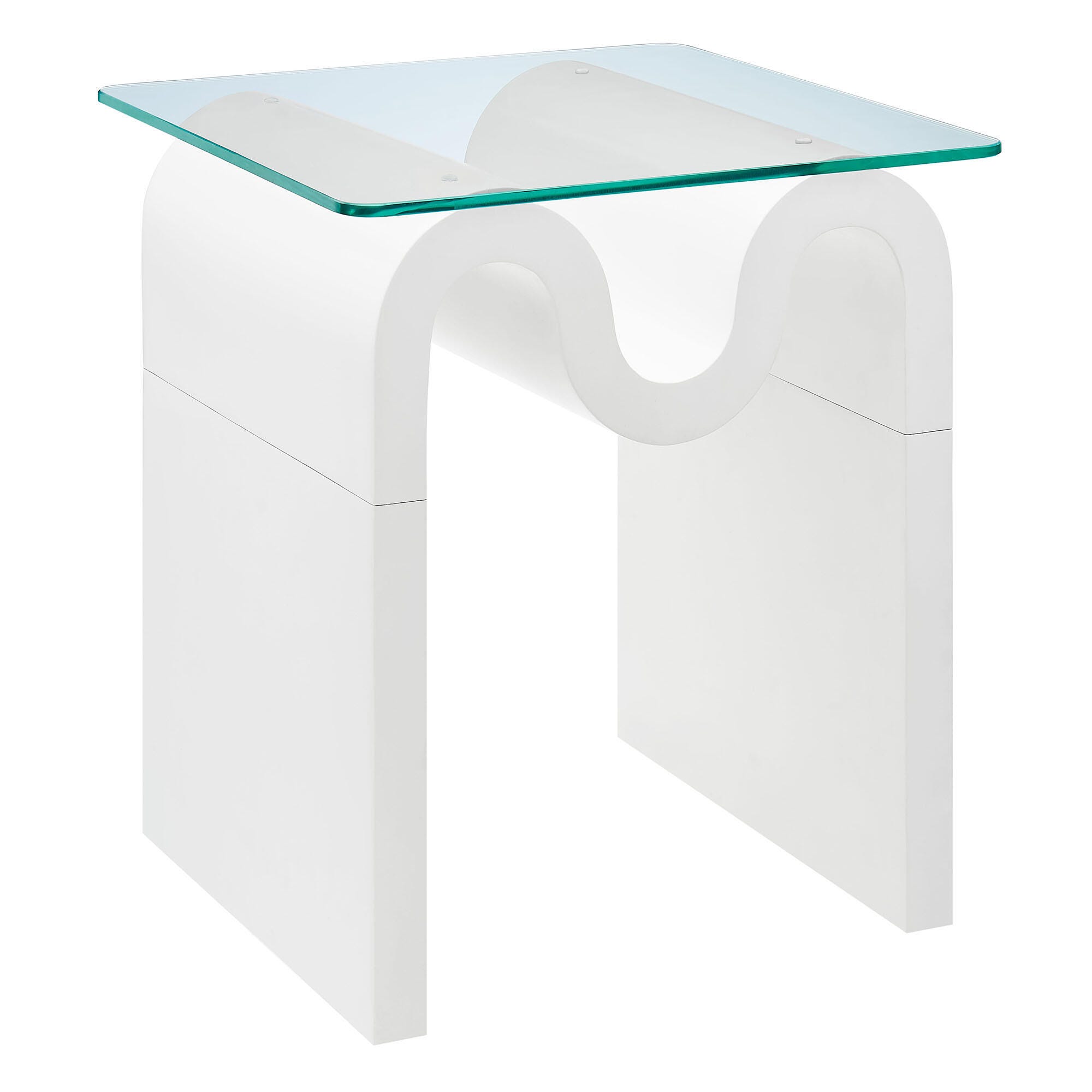 Modway Ondine End Table, White, large