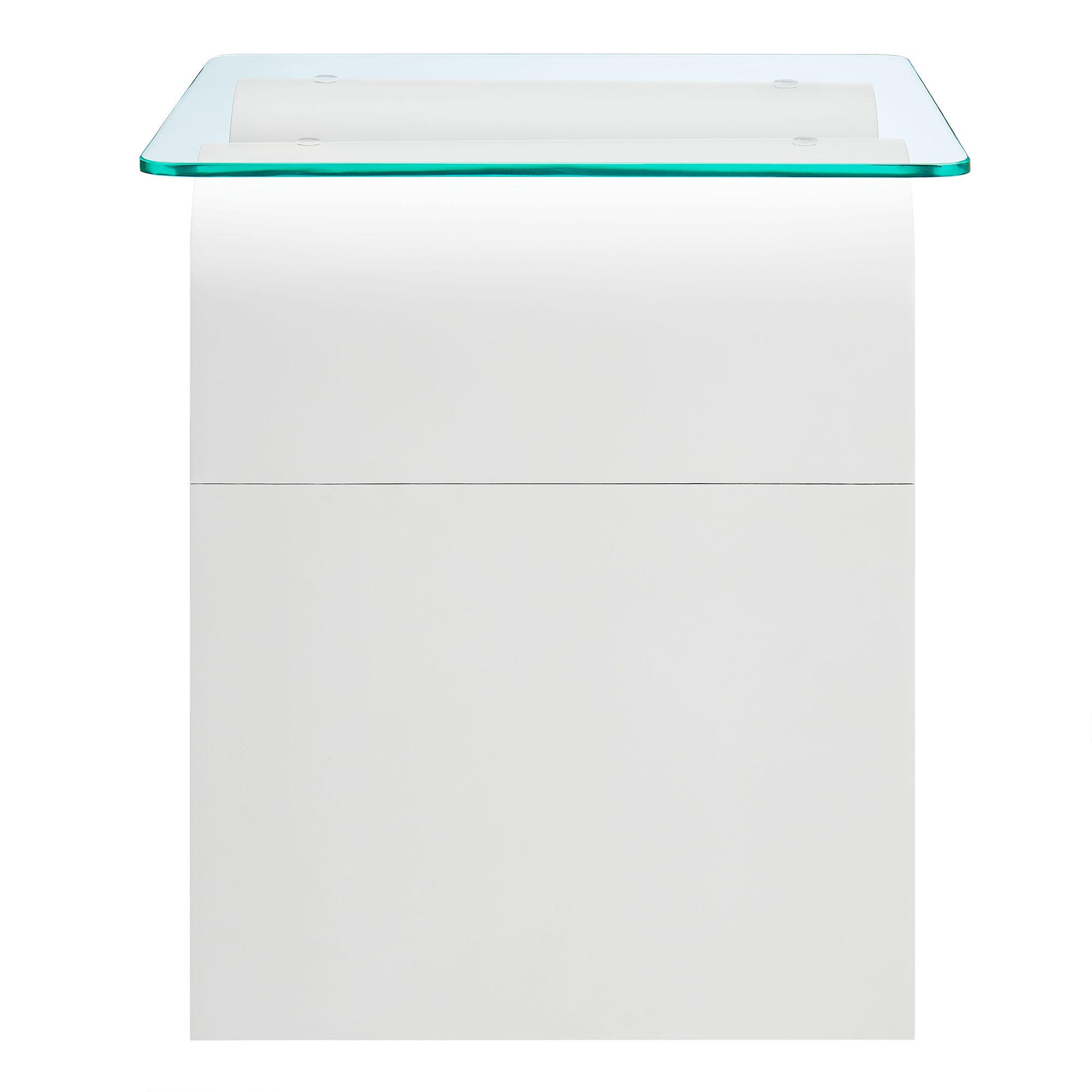 Modway Ondine End Table, White, large